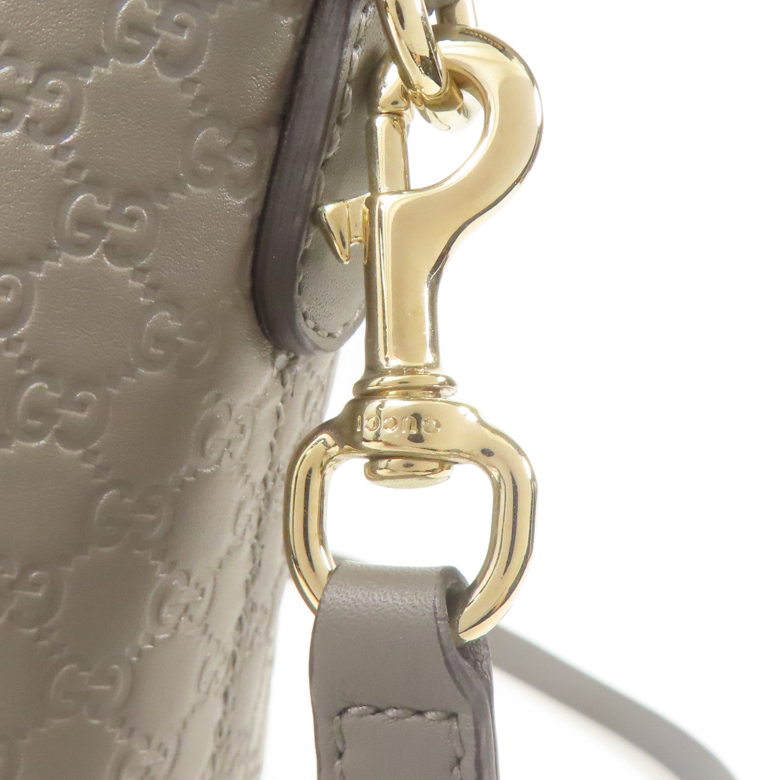 GUCCI 牛皮皮革Shoulder Bag金扣手挽肩背兩用袋