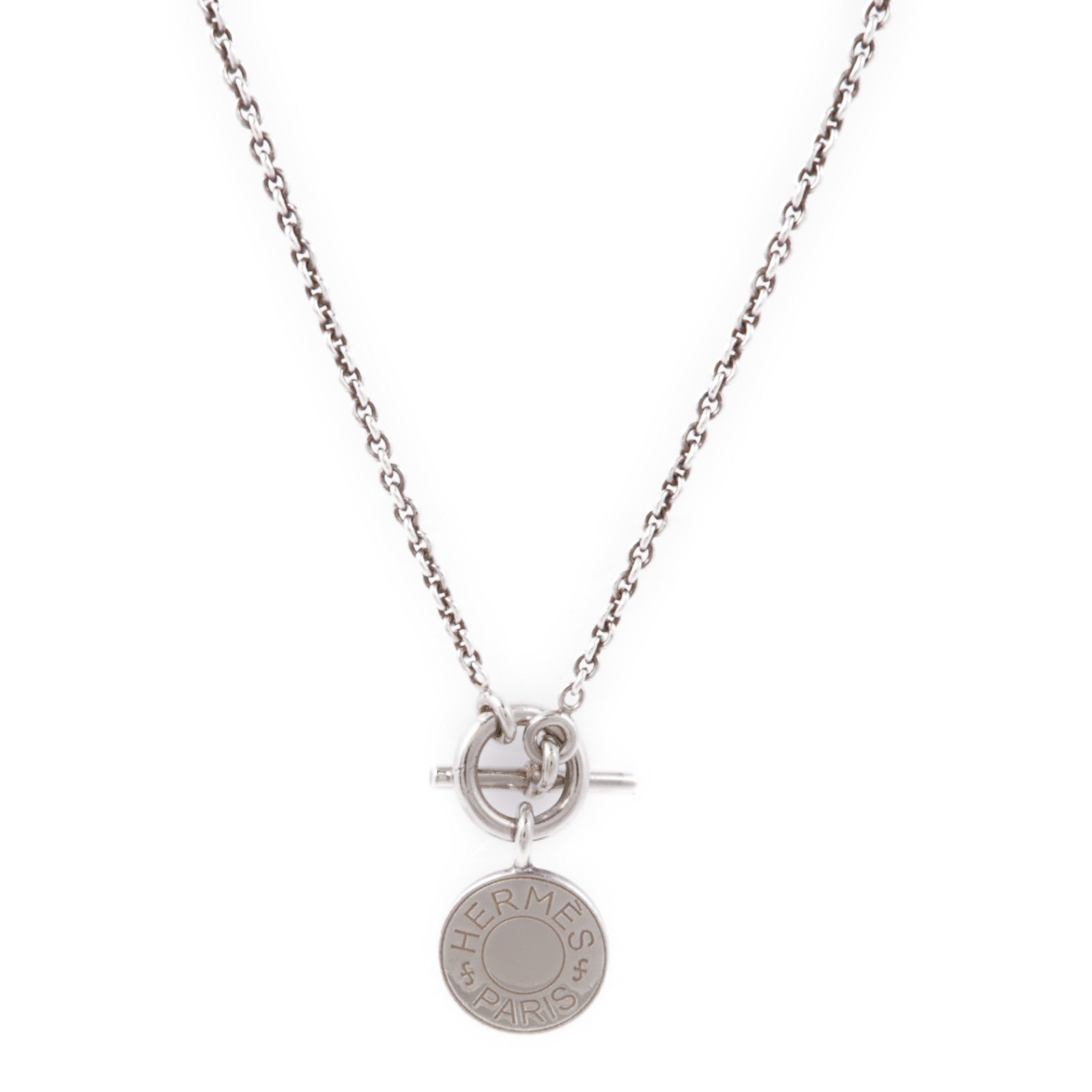 HERMES 925純銀Amulettes Ex-Libris Pendant項鍊