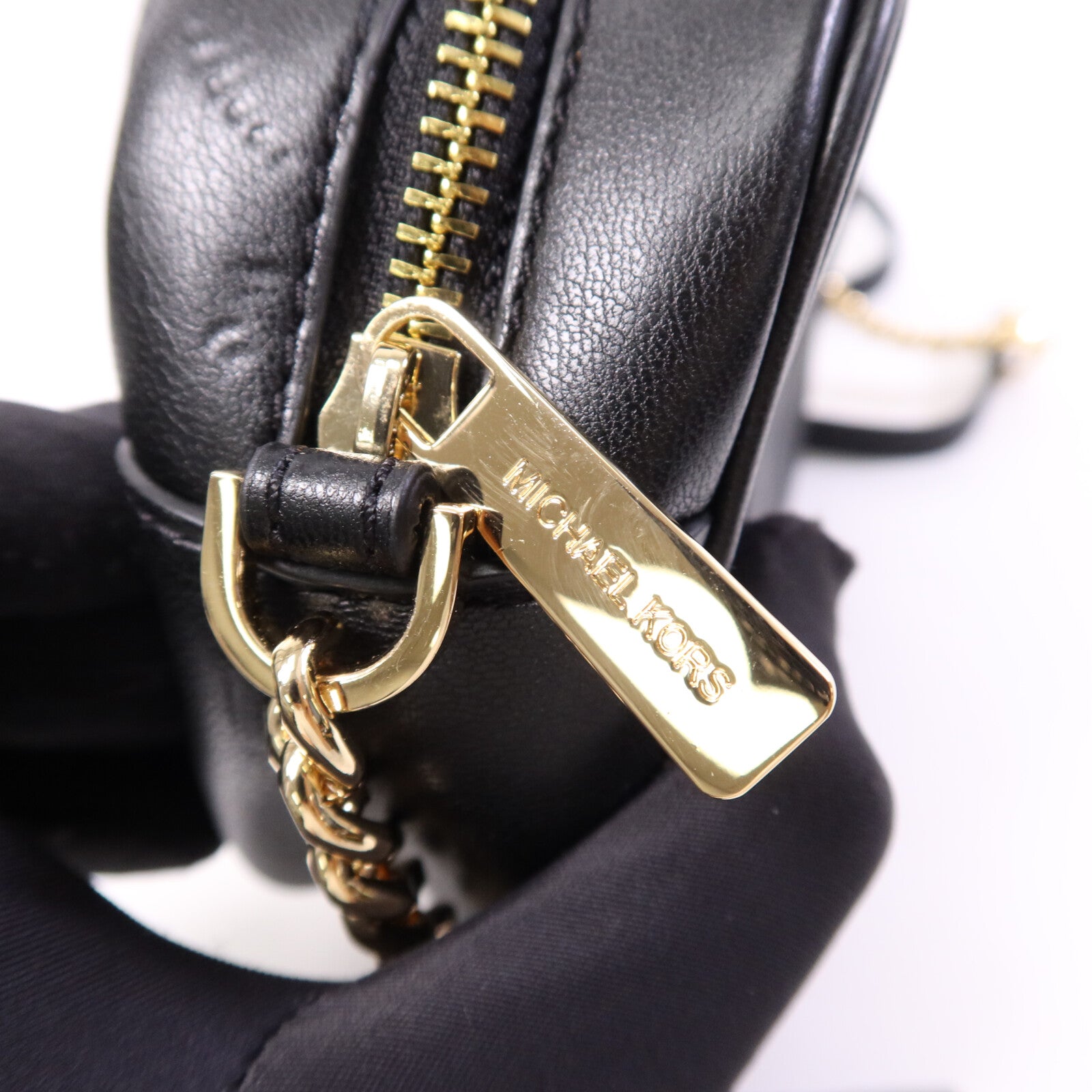 Michael Kors 【激減優惠】羊皮皮革Shoulder Bag金扣鏈帶肩背袋