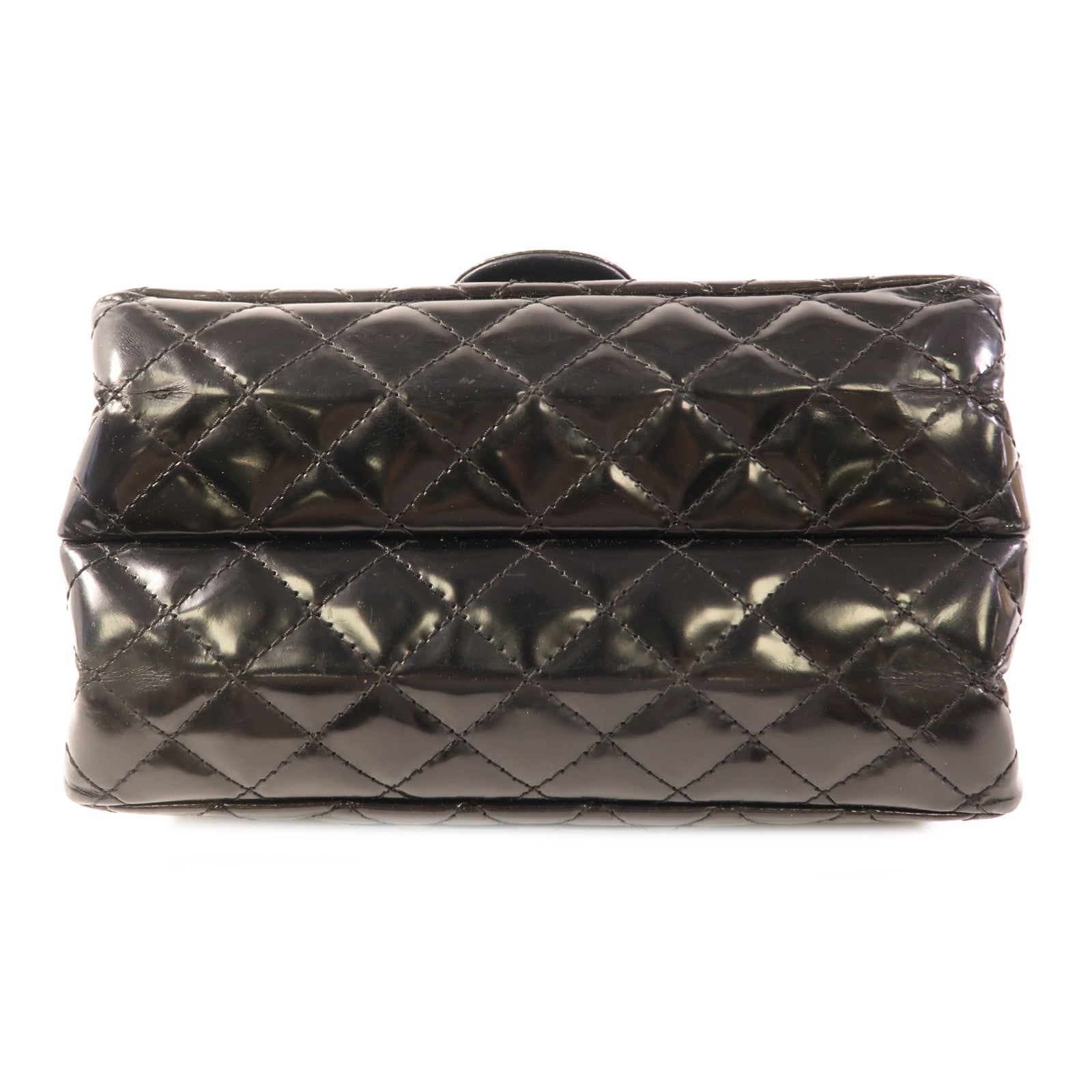 CHANEL 漆皮皮革2.55 Chain Shoulder金扣鏈帶肩背袋