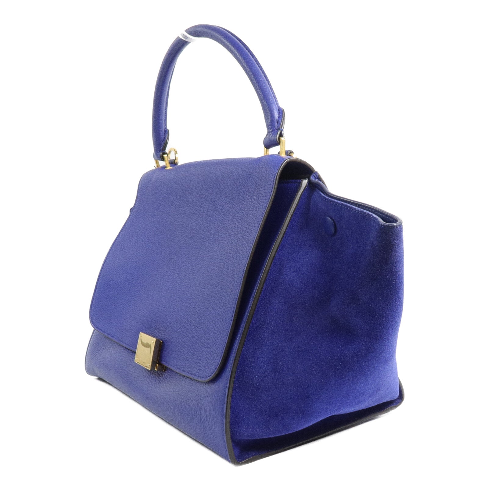 CELINE 牛皮皮革/麂皮皮革Trapeze Medium手挽肩背兩用袋