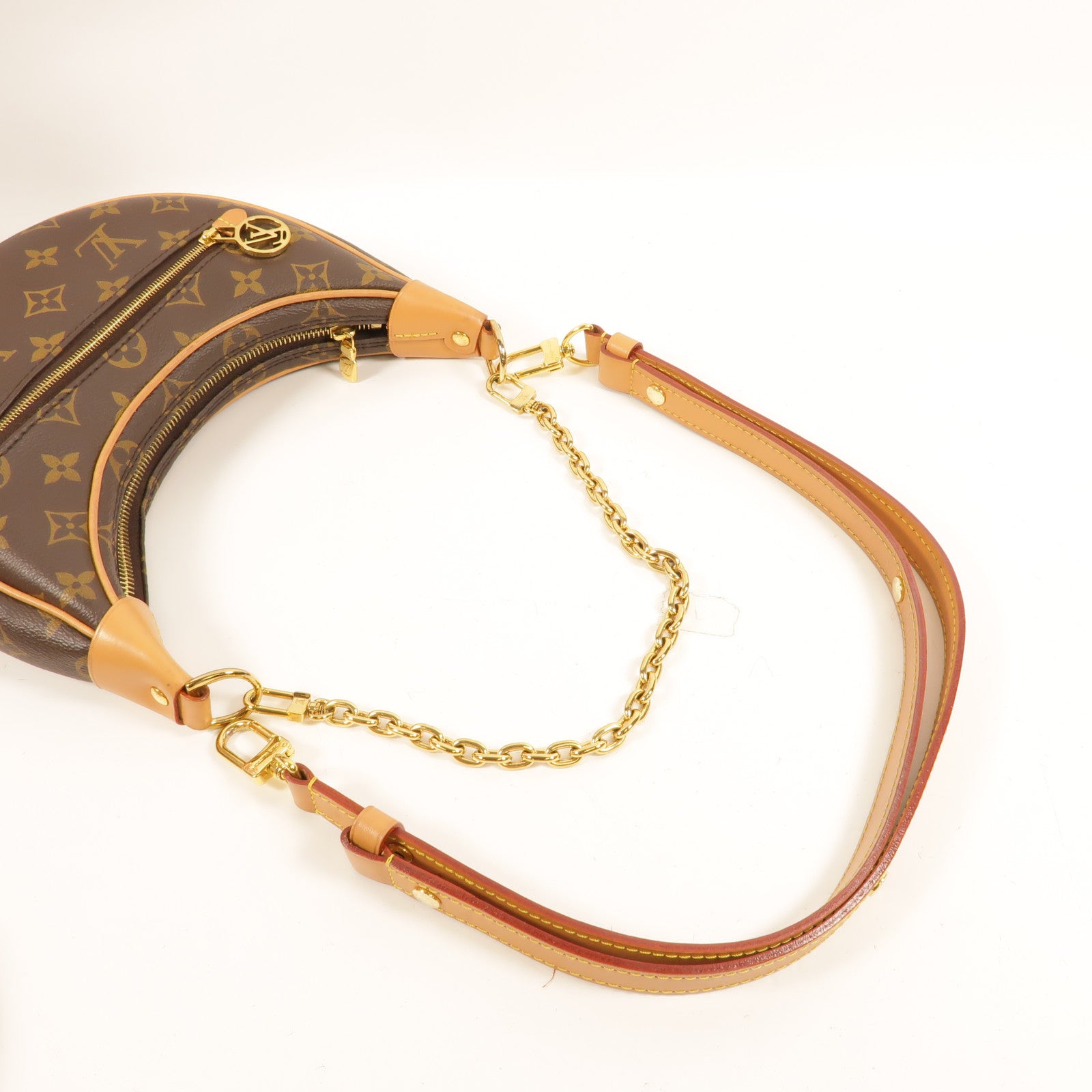 LOUIS VUITTON Monogram Loop金扣手挽肩背兩用袋