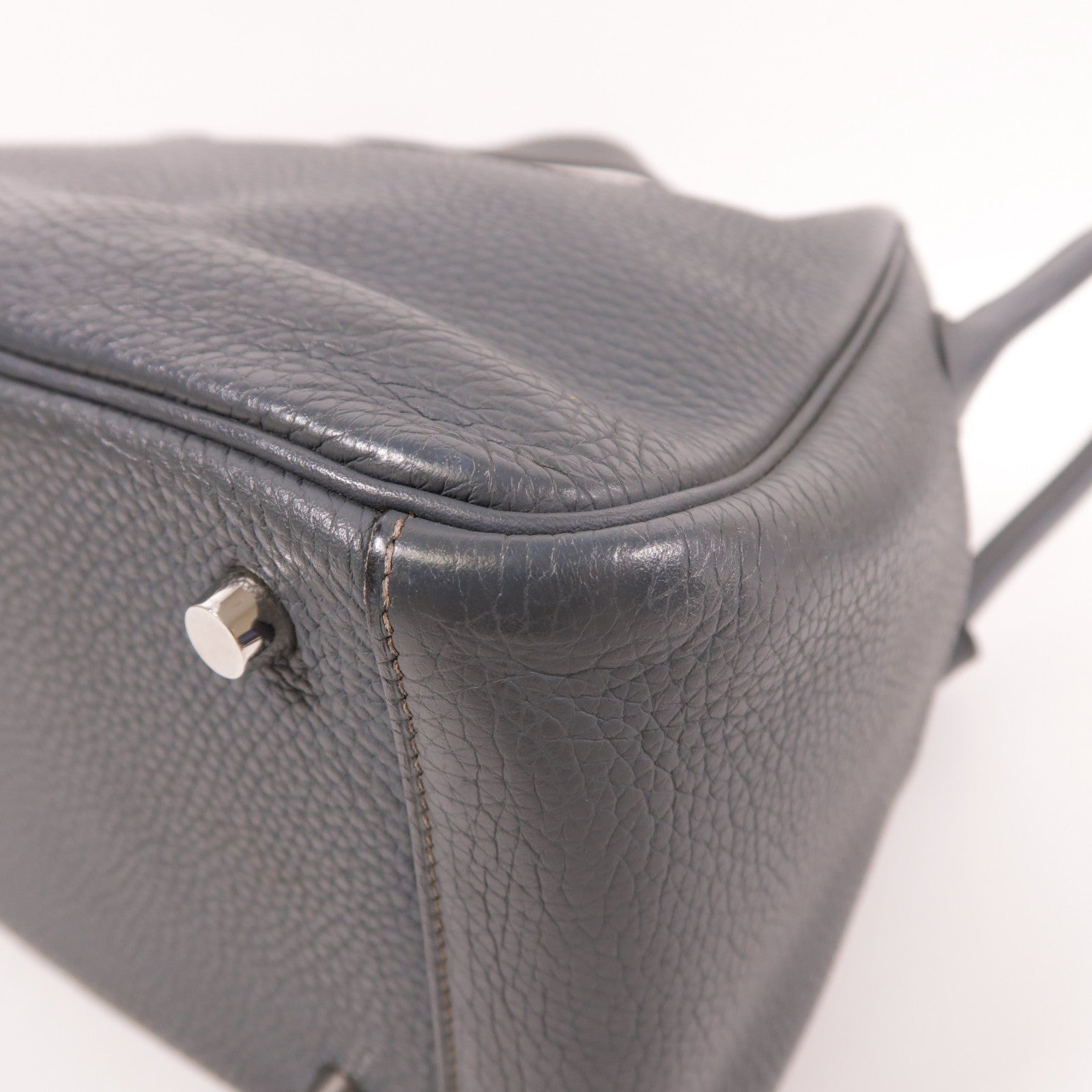 HERMES Clemence皮革Lindy 26銀扣手挽肩背兩用袋