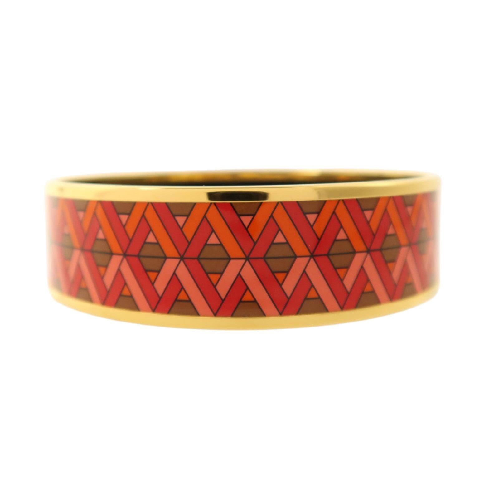 HERMES 金屬/琺瑯Cartes a Jouer Bangle手鐲