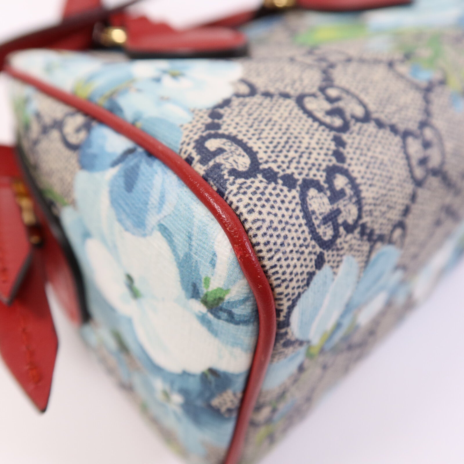 GUCCI 【激減優惠】塗層帆布Mini Boston Bag金扣手挽肩背兩用袋
