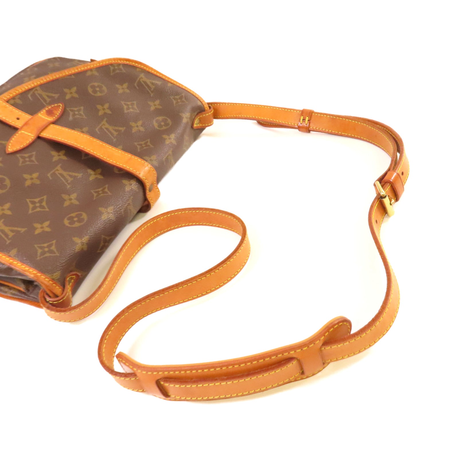 LOUIS VUITTON Monogram Saumur 30 Shoulder Bag金扣肩背袋啡色