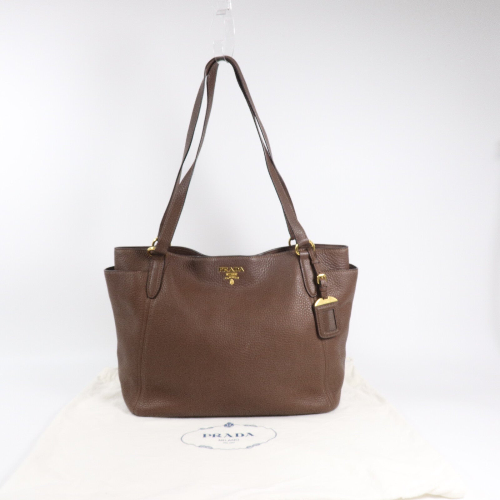 PRADA 牛皮皮革Shoulder Tote肩背袋/手挽袋