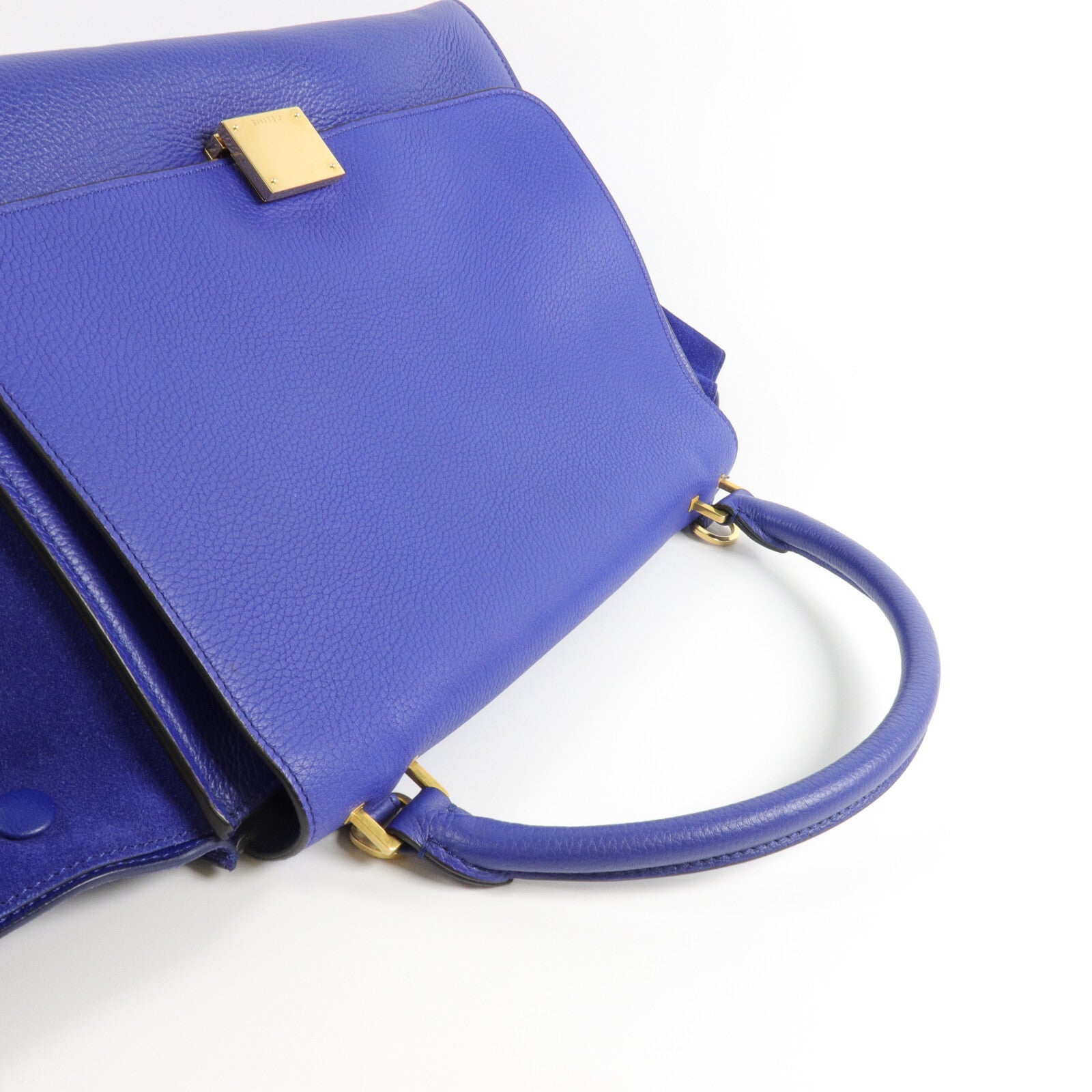 CELINE 牛皮皮革/麂皮皮革Trapeze Medium手挽肩背兩用袋