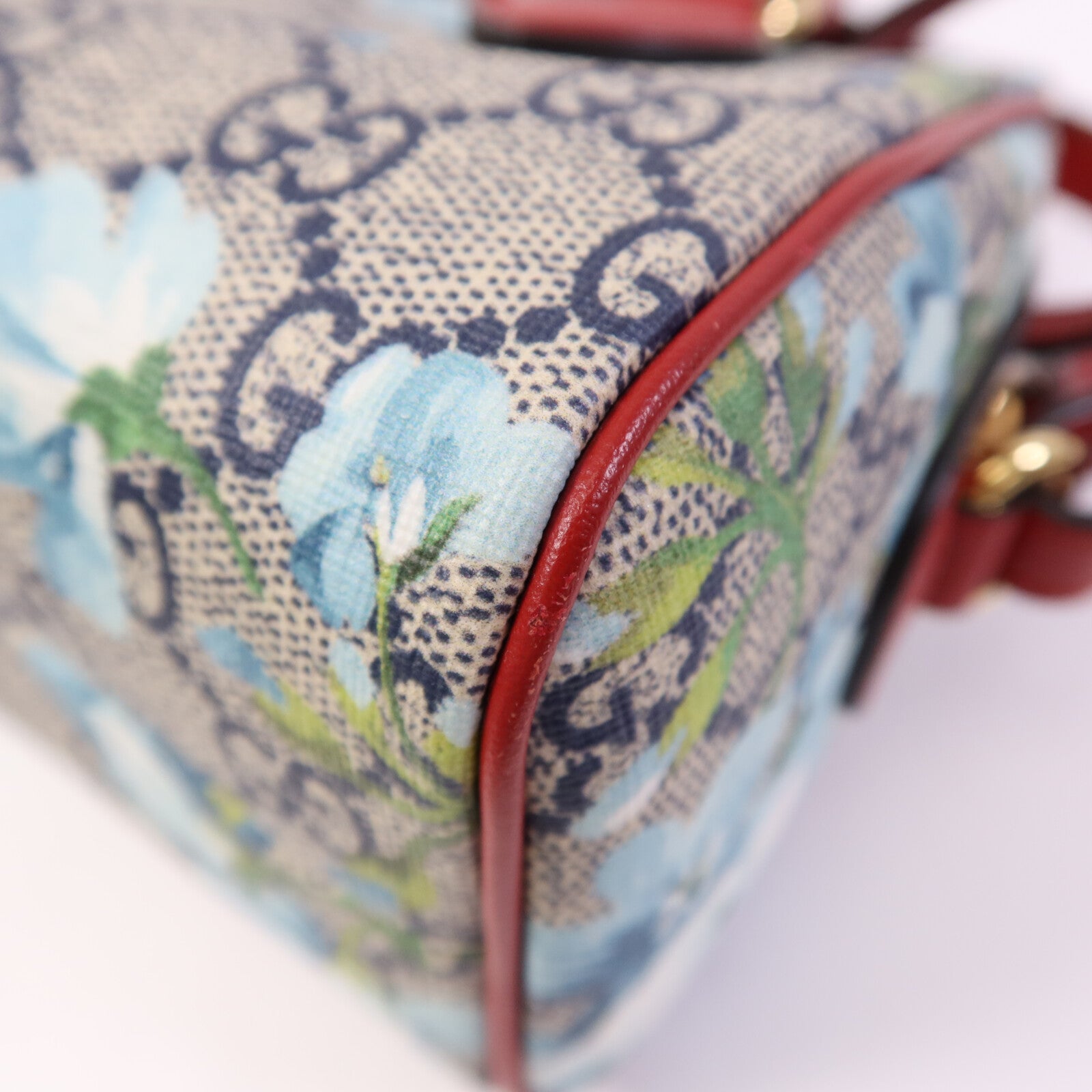 GUCCI 【激減優惠】塗層帆布Mini Boston Bag金扣手挽肩背兩用袋