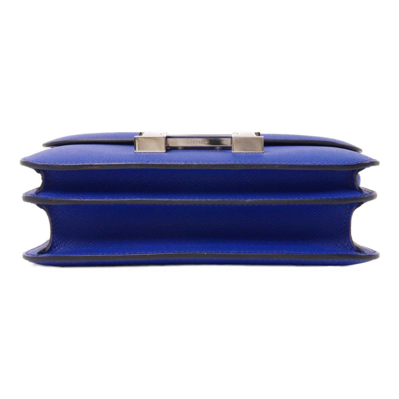 HERMES Epsom皮革Constance Mini肩背袋Bleu Royal