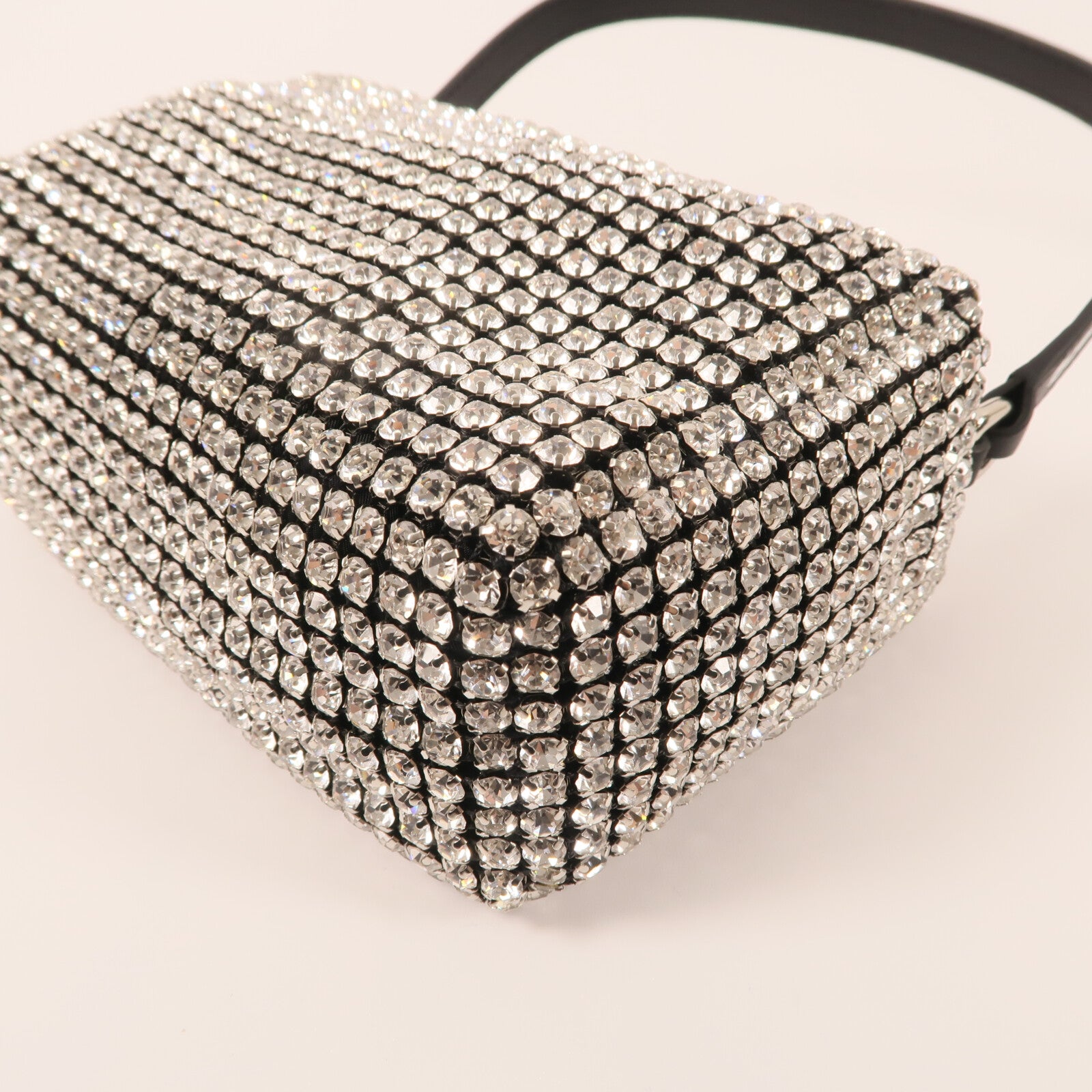 Alexander Wang 水晶Alexander Wang Heiress Crystal Bag銀扣手挽袋