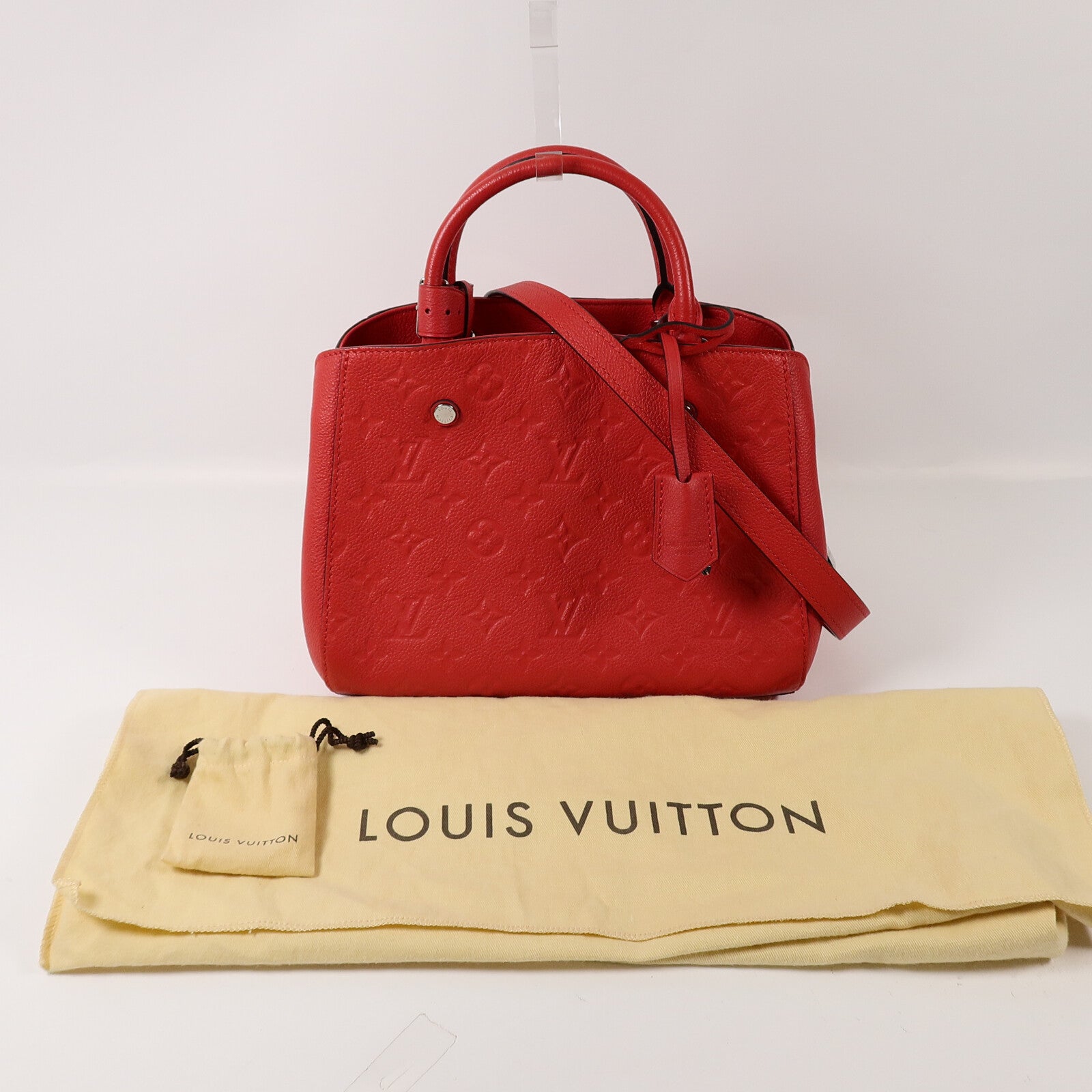 LOUIS VUITTON Monogram Empreinte Montaigne MM肩背袋