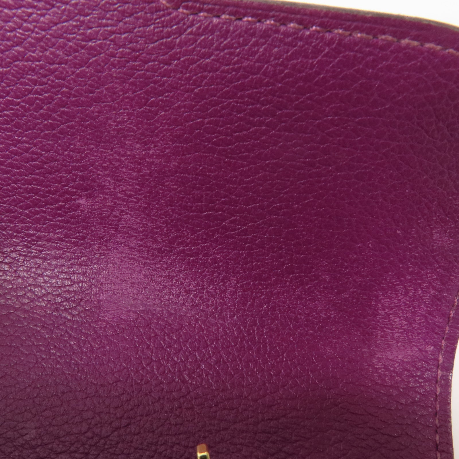 HERMES Evercolor皮革Constance Wallet金扣錢包Anemone