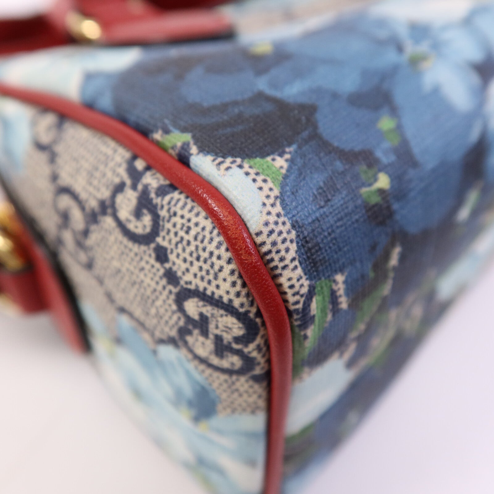 GUCCI 【激減優惠】塗層帆布Mini Boston Bag金扣手挽肩背兩用袋