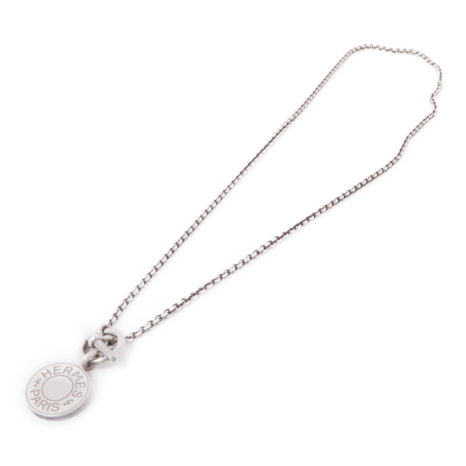 HERMES 925純銀Amulettes Ex-Libris Pendant項鍊