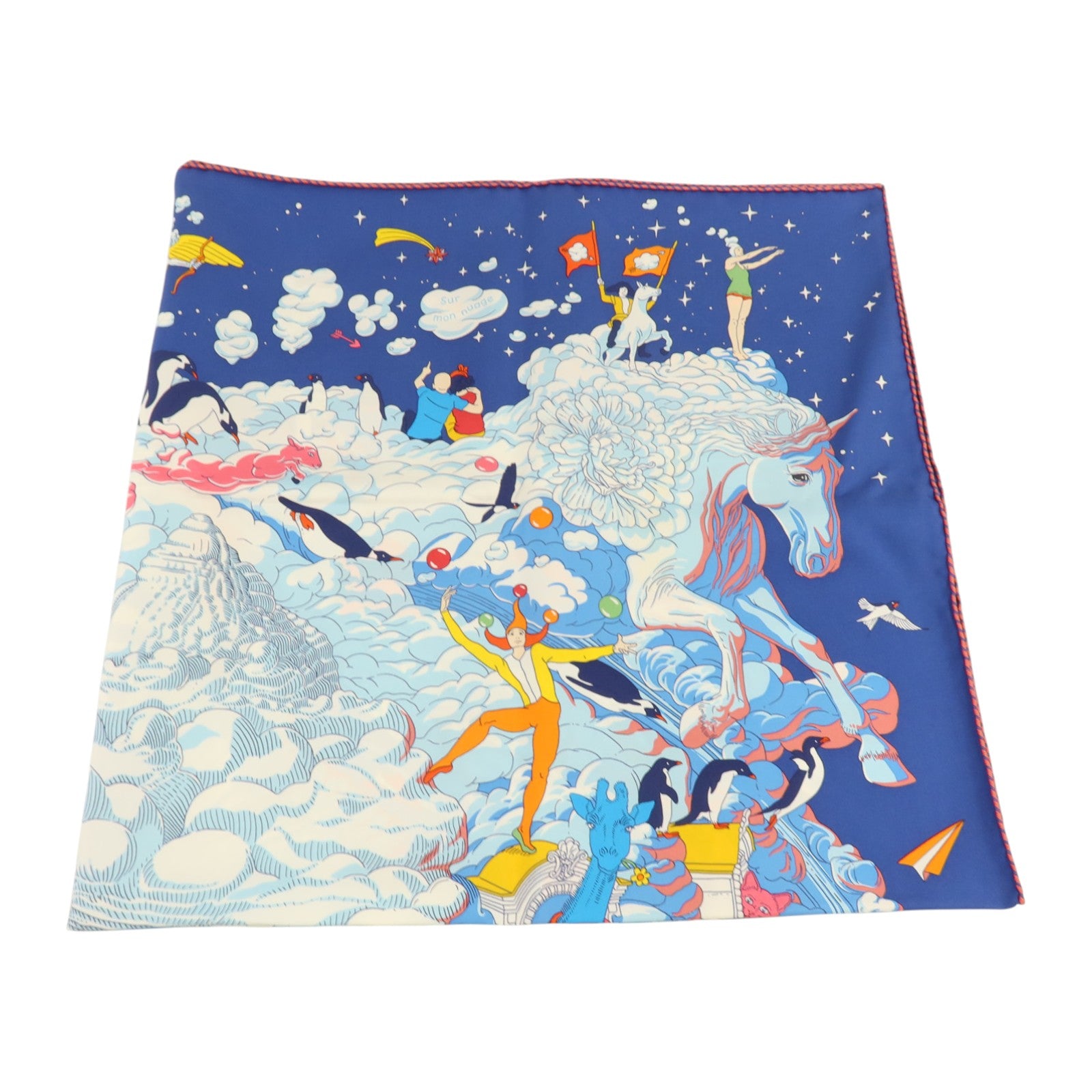 HERMES 絲質Scarf 90x90cm絲巾