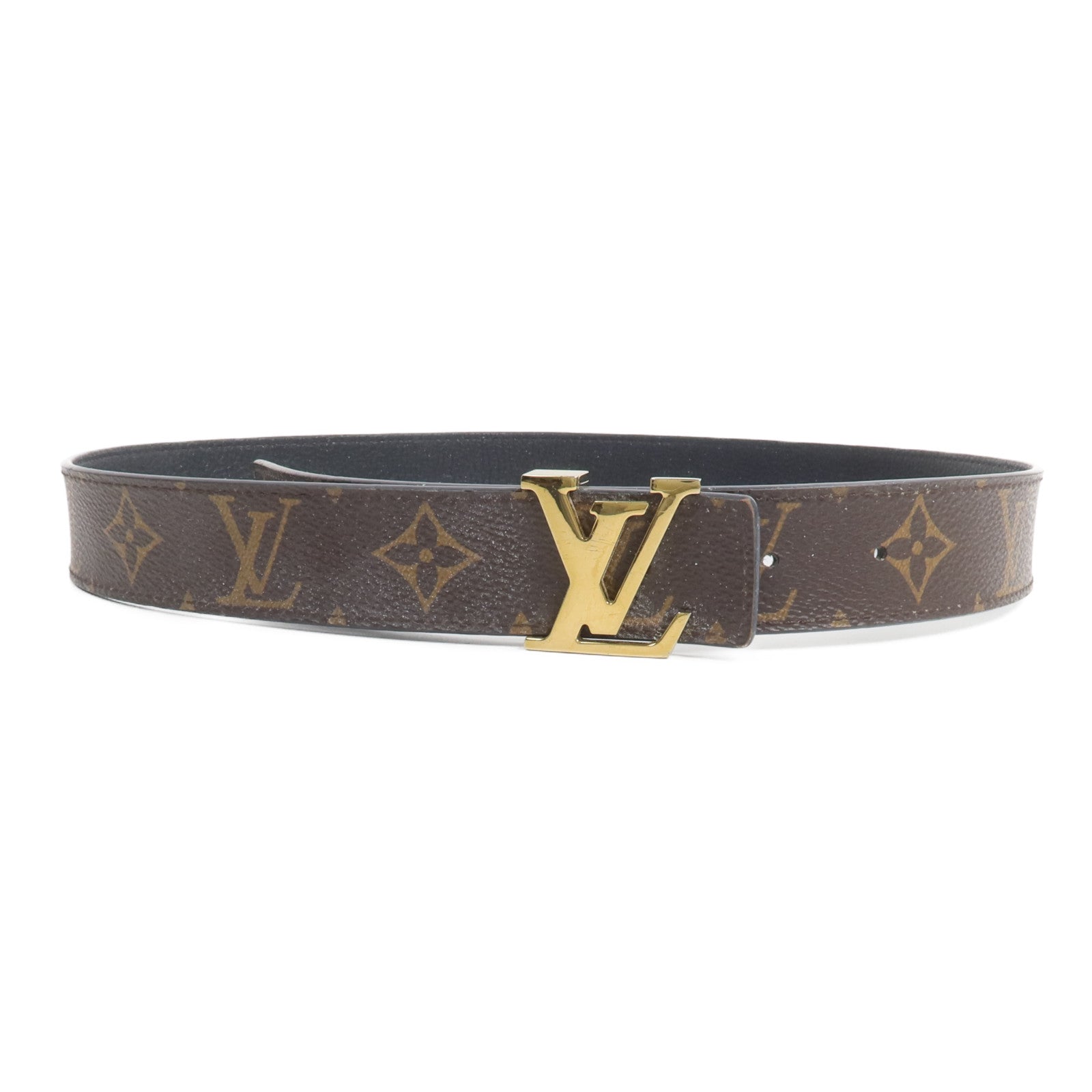LOUIS VUITTON Monogram Initiales 30mm Reversible Belt皮帶