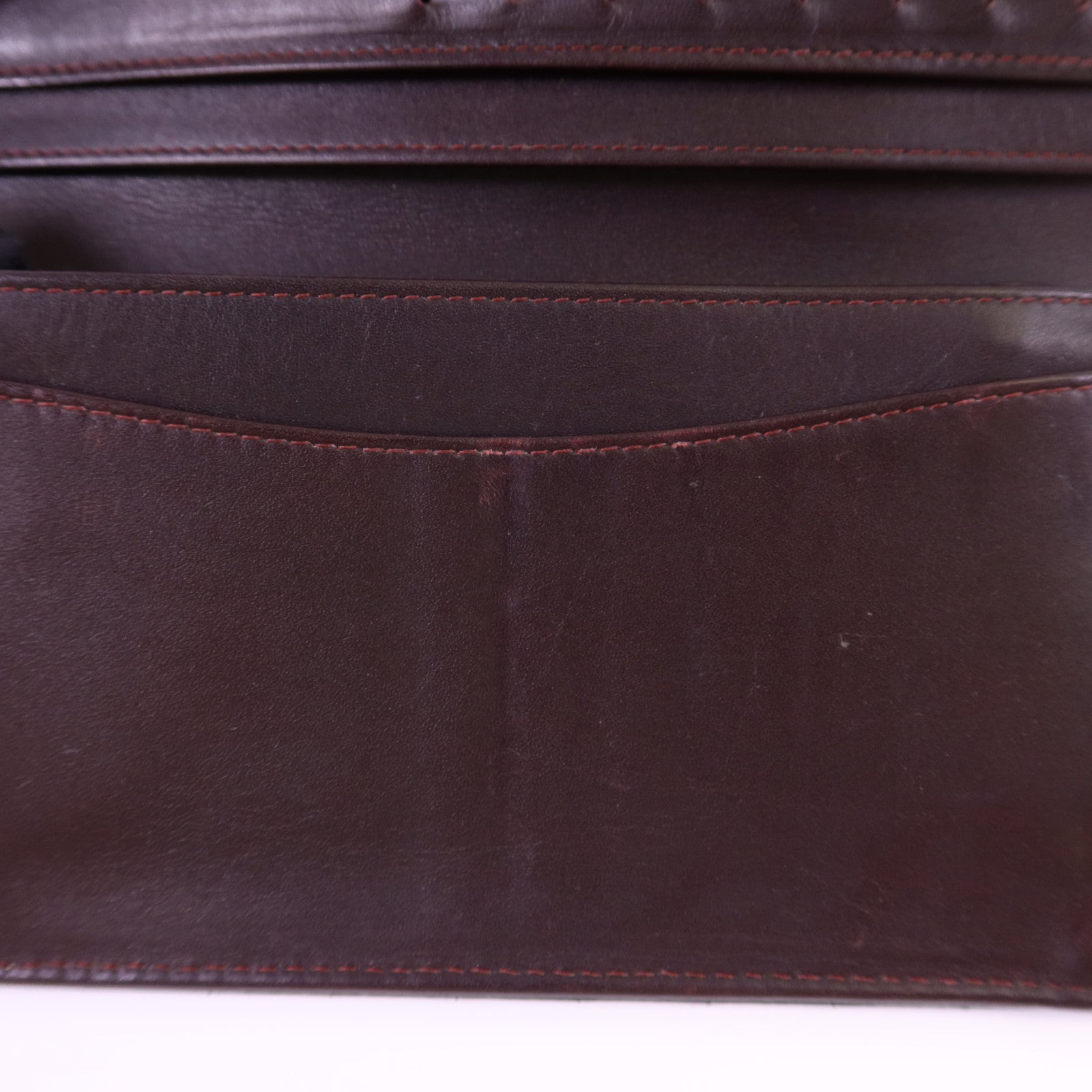 CHANEL 牛皮皮革Long Bifold Wallet金扣長錢包