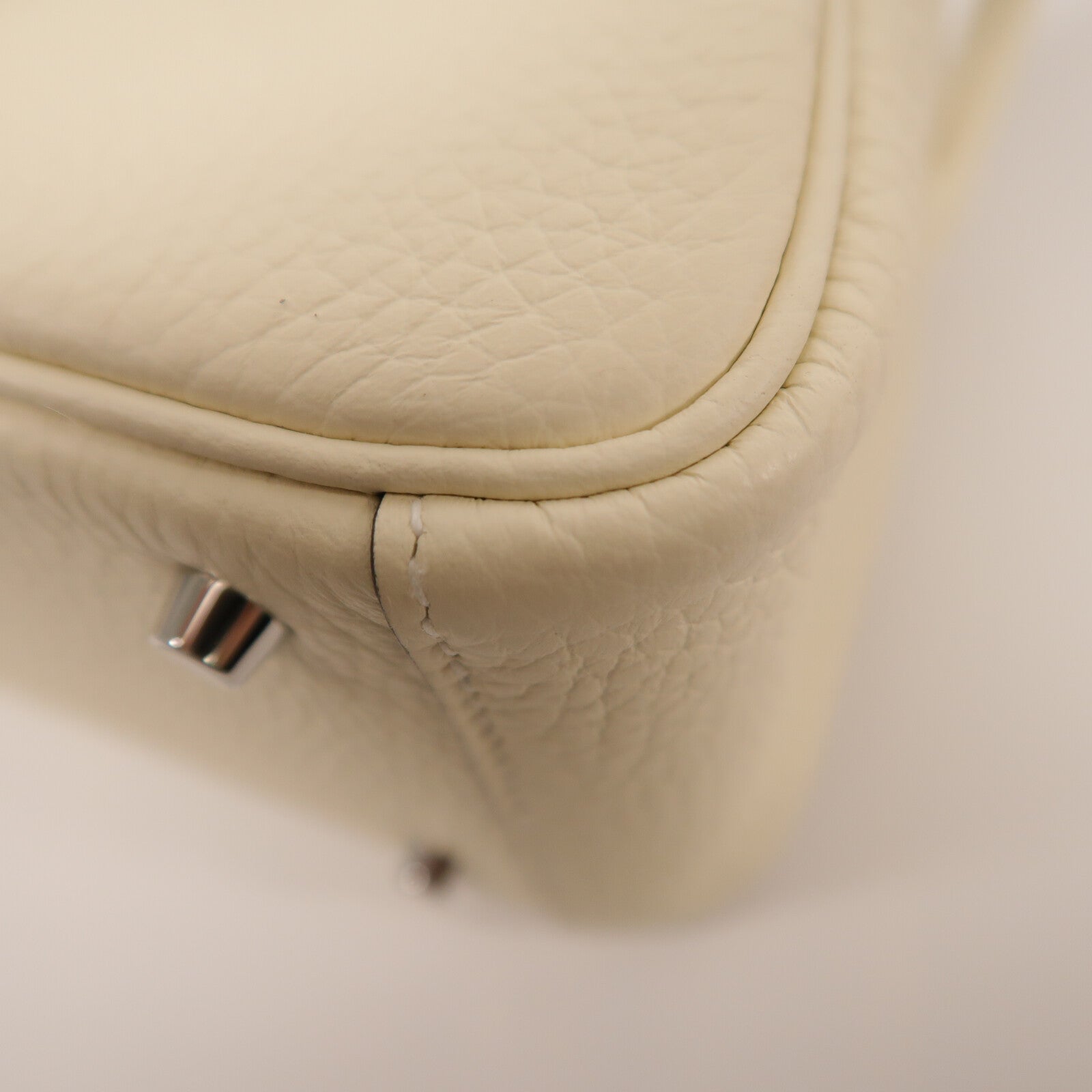 HERMES Clemence皮革Mini Lindy手挽肩背兩用袋