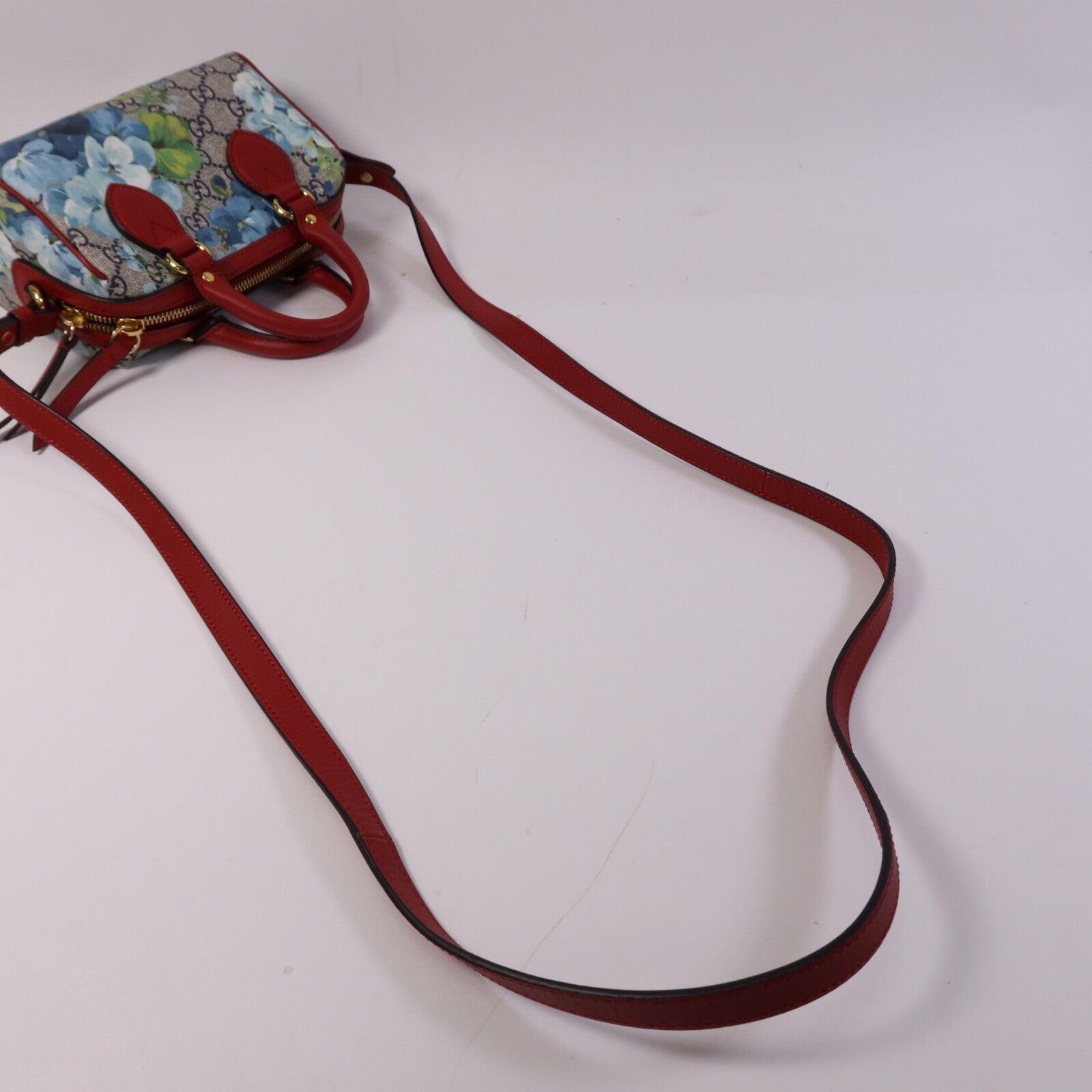 GUCCI 【激減優惠】塗層帆布Mini Boston Bag金扣手挽肩背兩用袋