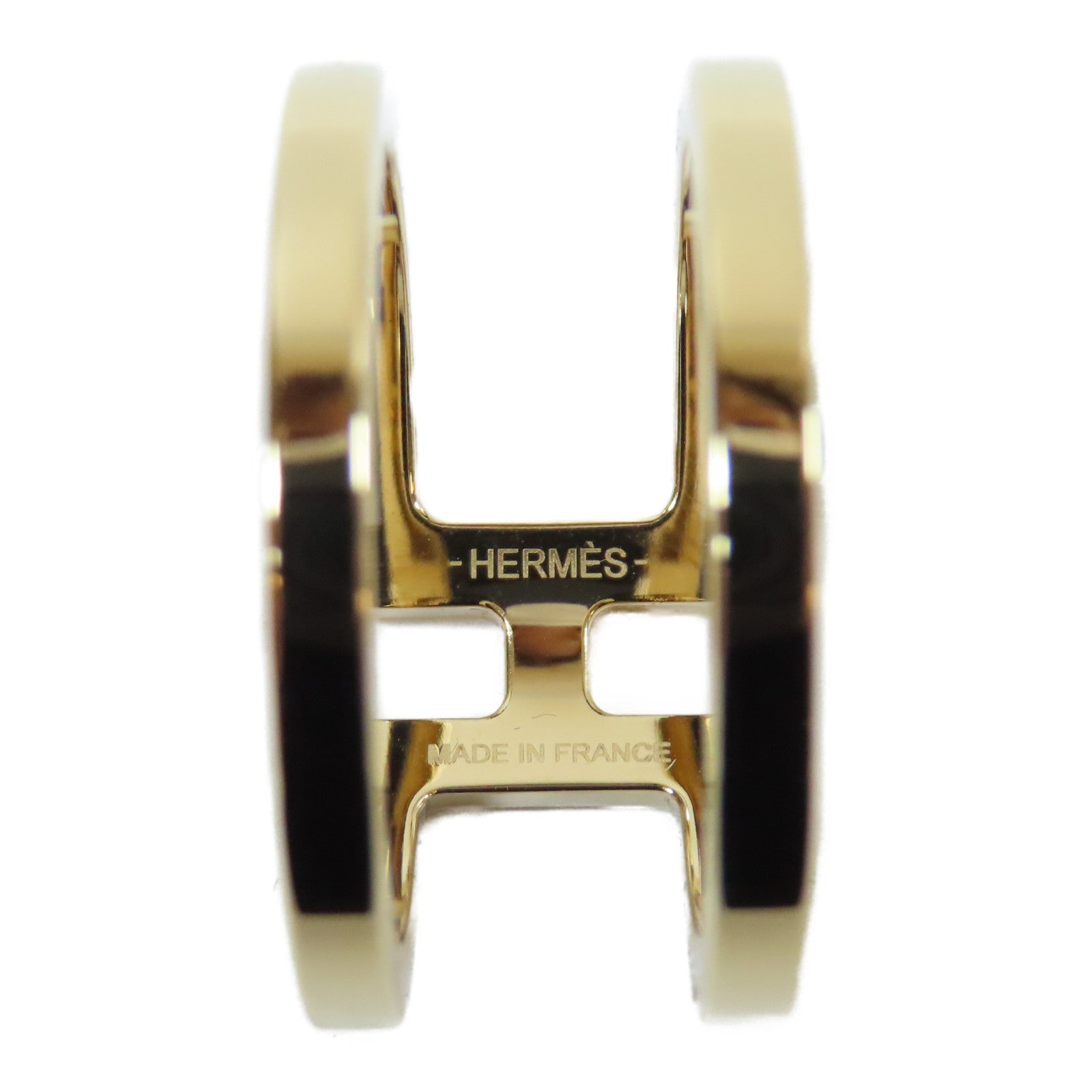 HERMES 金屬Scarf Ring圍巾環金色