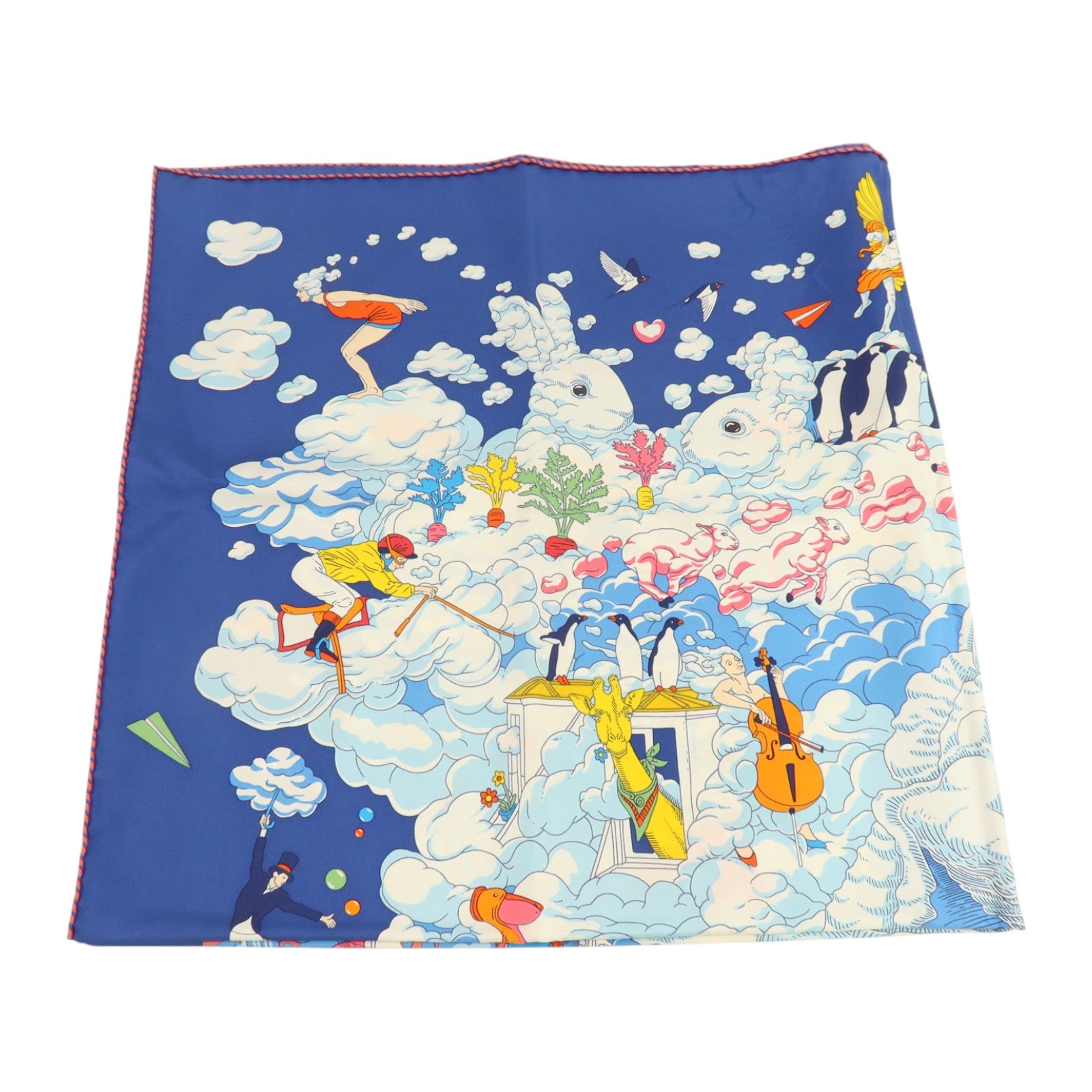 HERMES 絲質Scarf 90x90cm絲巾