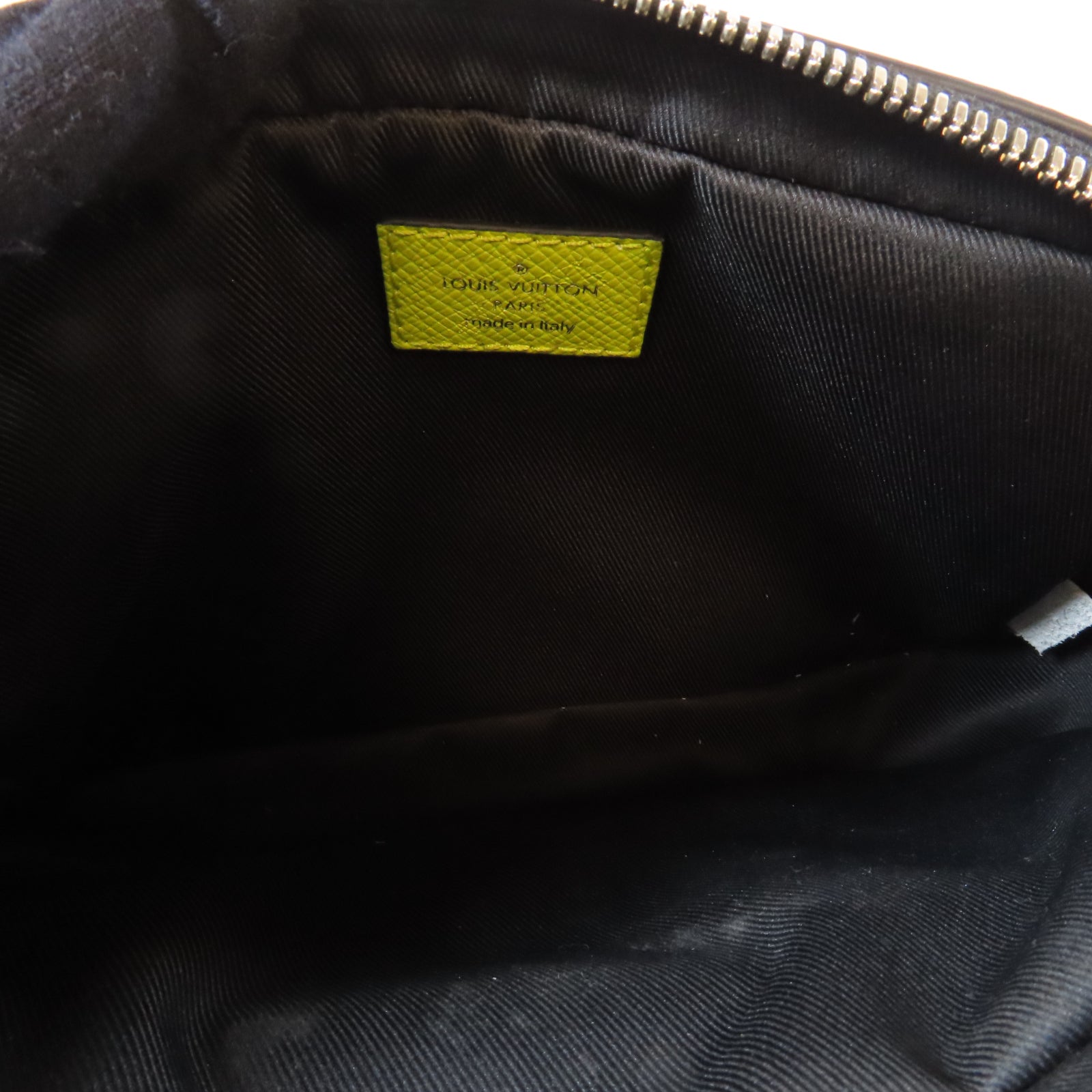 LOUIS VUITTON 【激減優惠】Monogram/Taiga Bum/Outdoor Jaune銀扣腰包黃色
