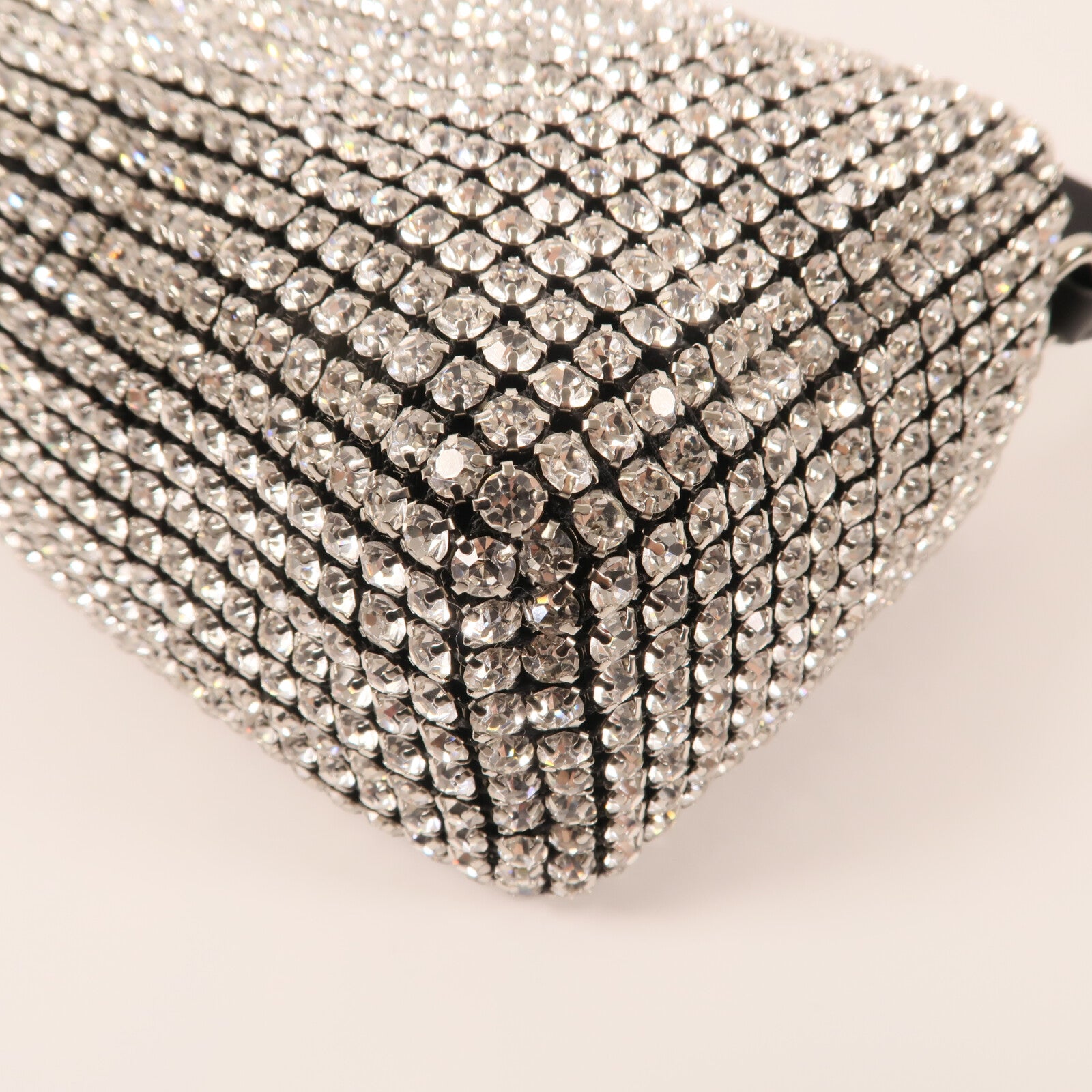 Alexander Wang 水晶Alexander Wang Heiress Crystal Bag銀扣手挽袋