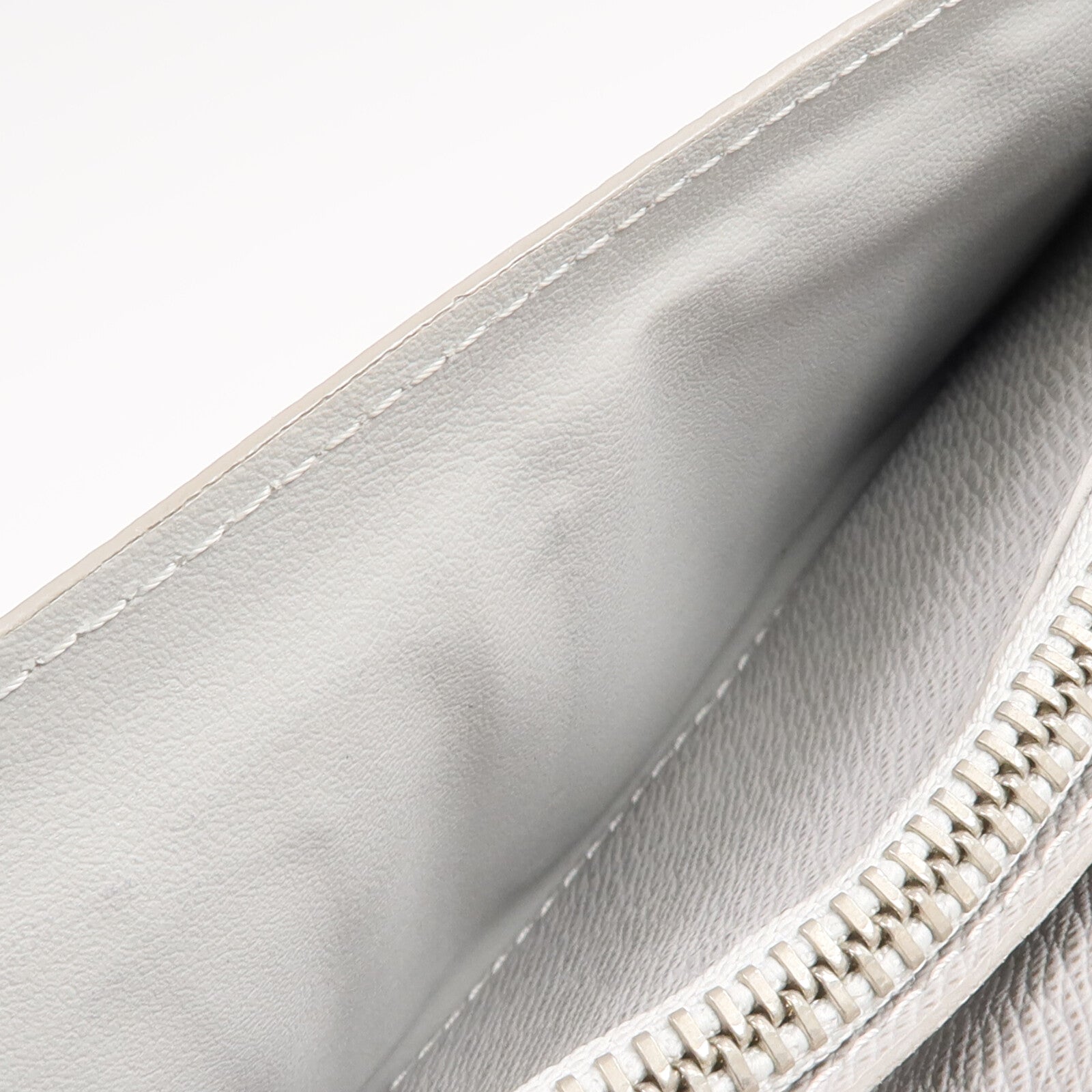 LOUIS VUITTON Monogram Logo Story Portefeuille Brazza Wallet銀扣長錢包