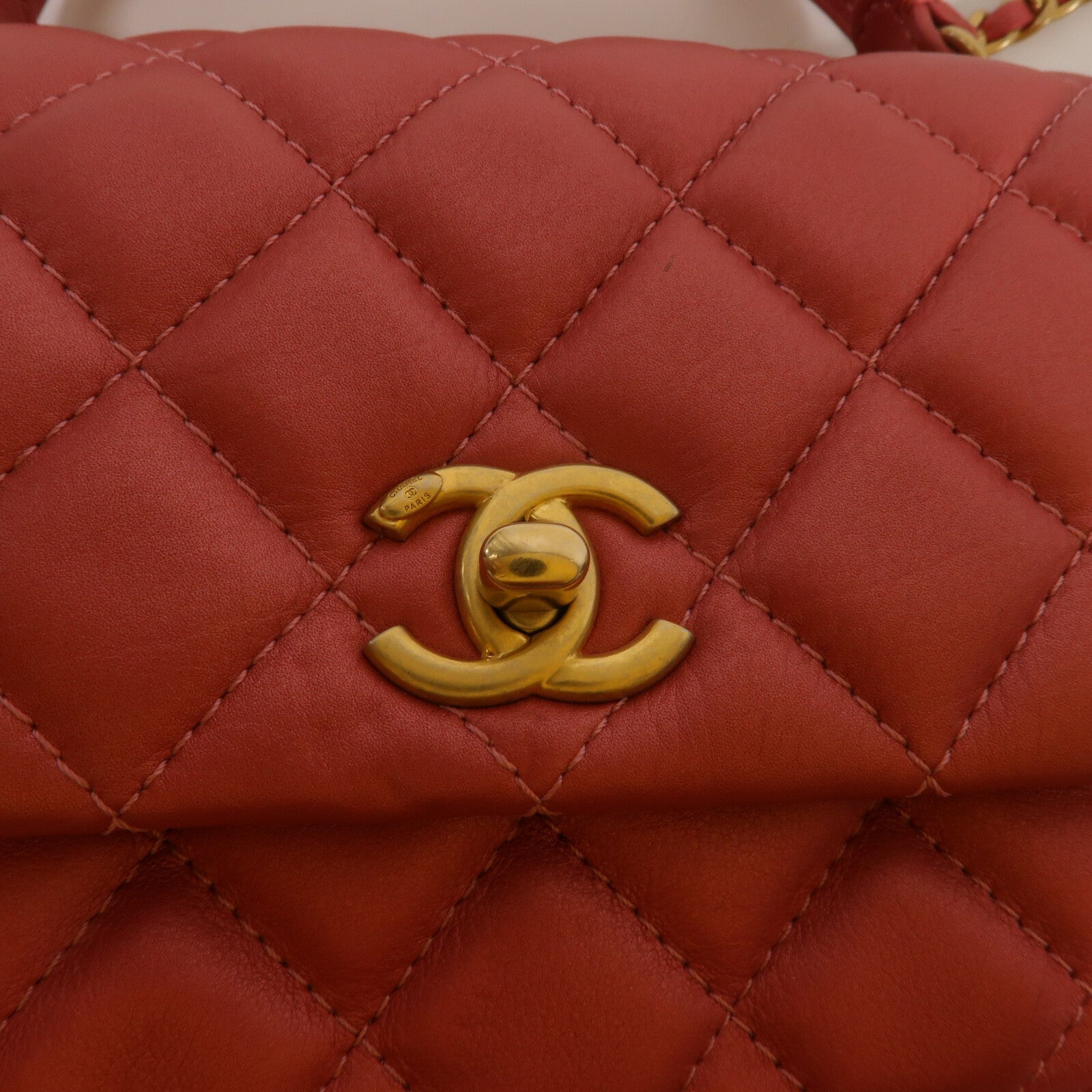 CHANEL 牛皮皮革Shoulder Bag鏈帶手挽肩背兩用袋