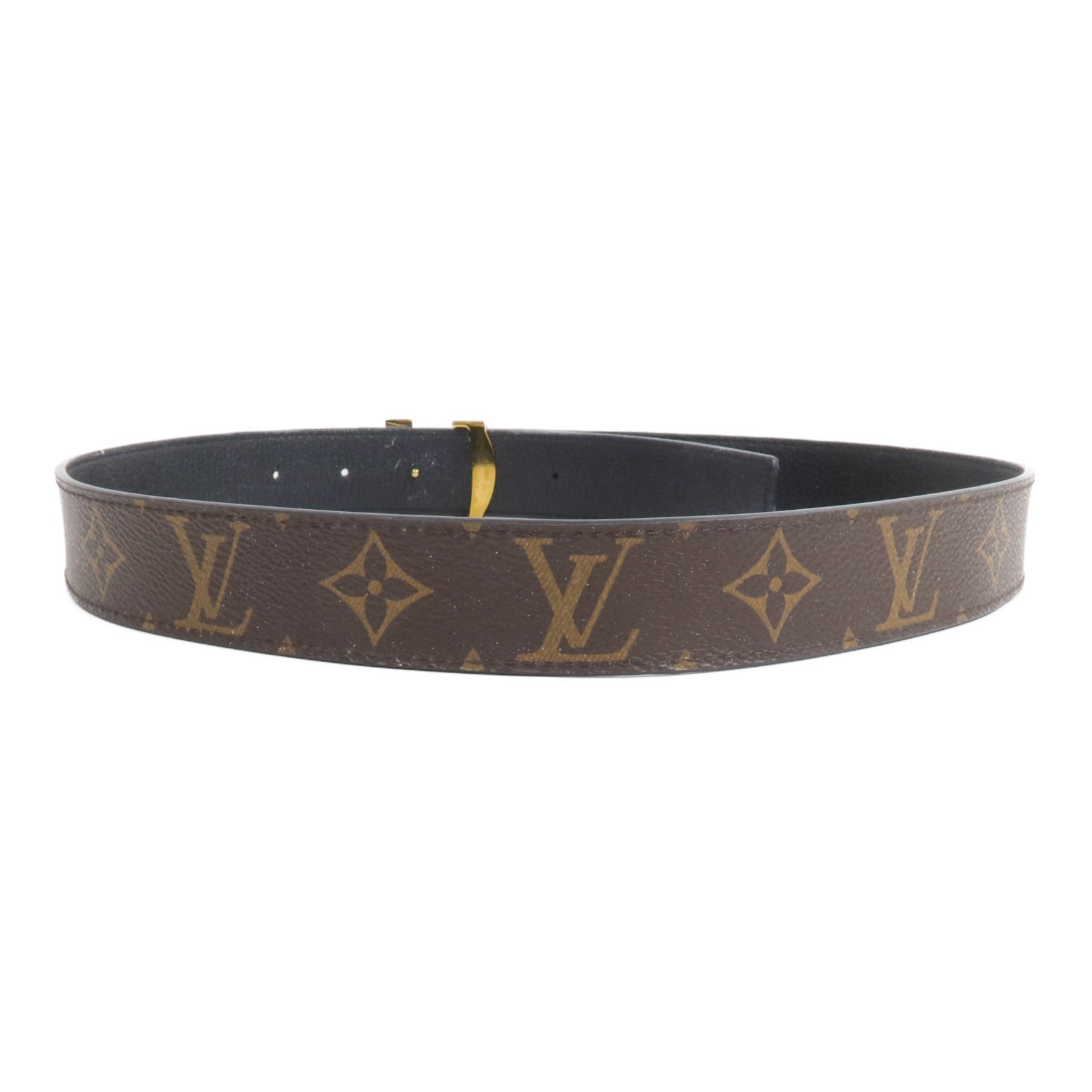 LOUIS VUITTON Monogram Initiales 30mm Reversible Belt皮帶