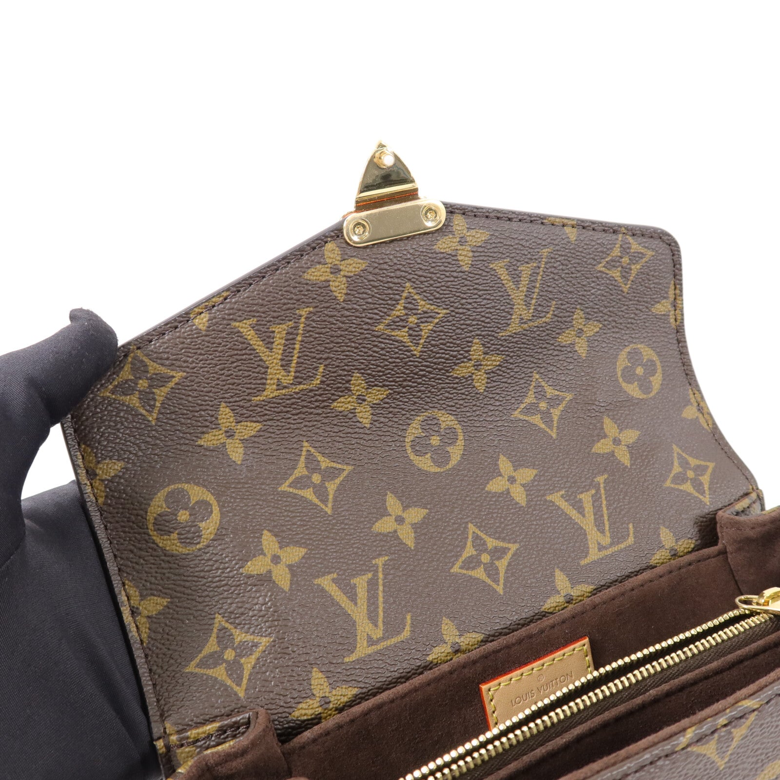 LOUIS VUITTON Monogram Pochette Metis East West手挽肩背兩用袋