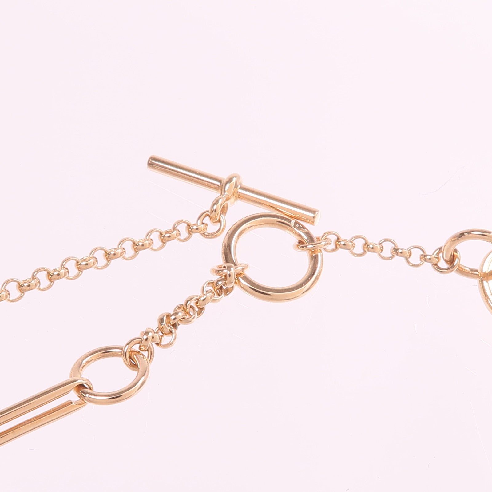 HERMES 18K玫瑰金Gambade Bracelet鑽石手鏈