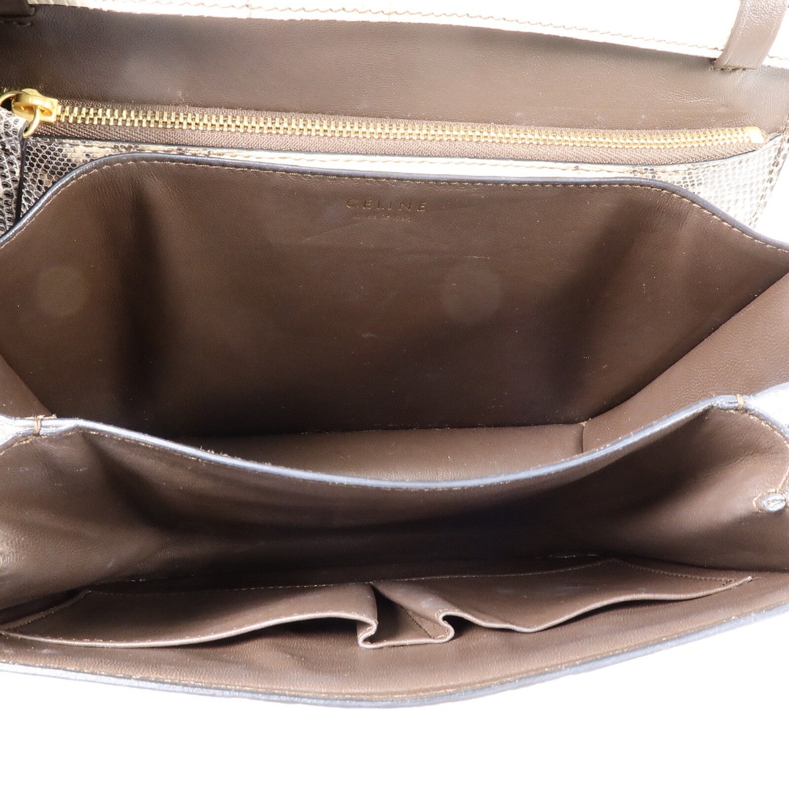 CELINE 蜥蝪皮革Classic Box Medium肩背袋