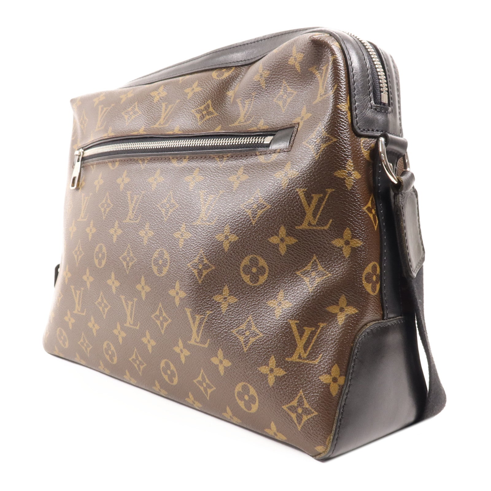LOUIS VUITTON Monogram Macassar Torres銀扣肩背袋
