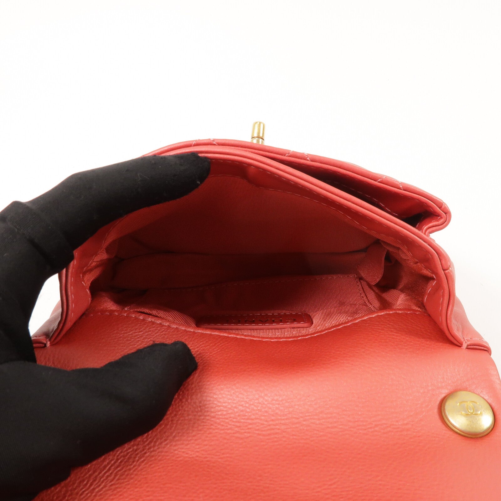 CHANEL 牛皮皮革Shoulder Bag鏈帶手挽肩背兩用袋