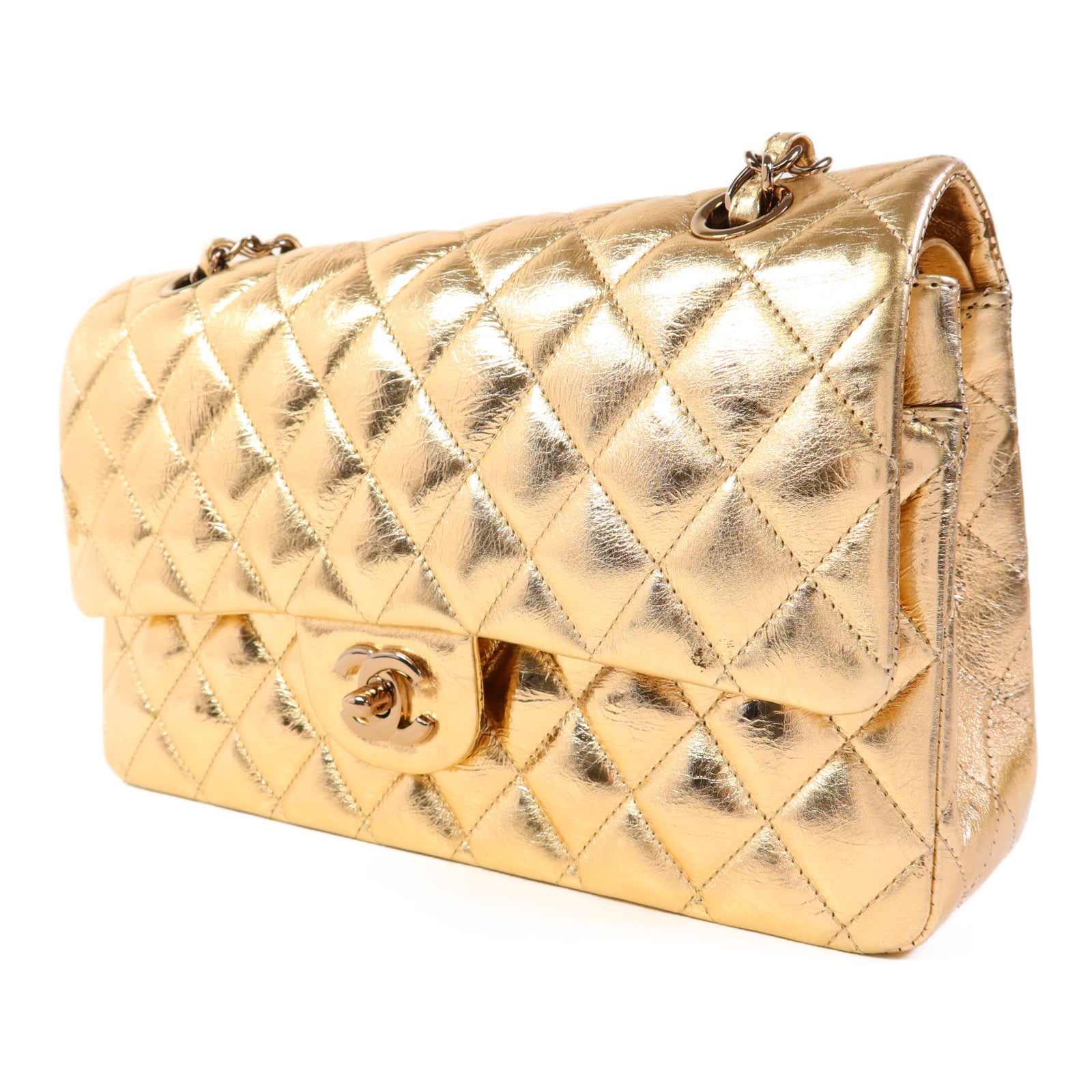 CHANEL 牛皮皮革Classic 25金扣鏈帶肩背袋