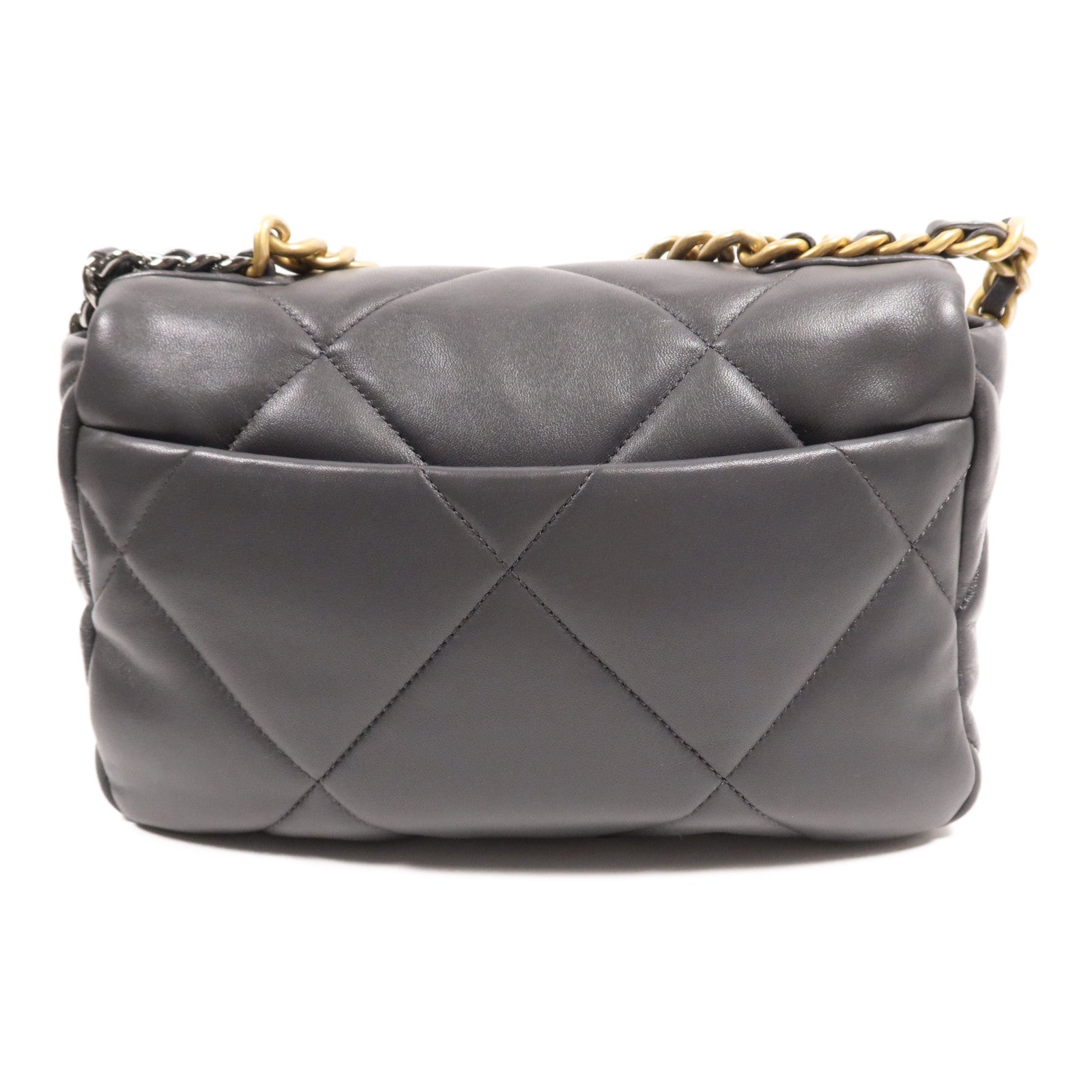 CHANEL 羊皮皮革C19 Small鏈帶肩背袋