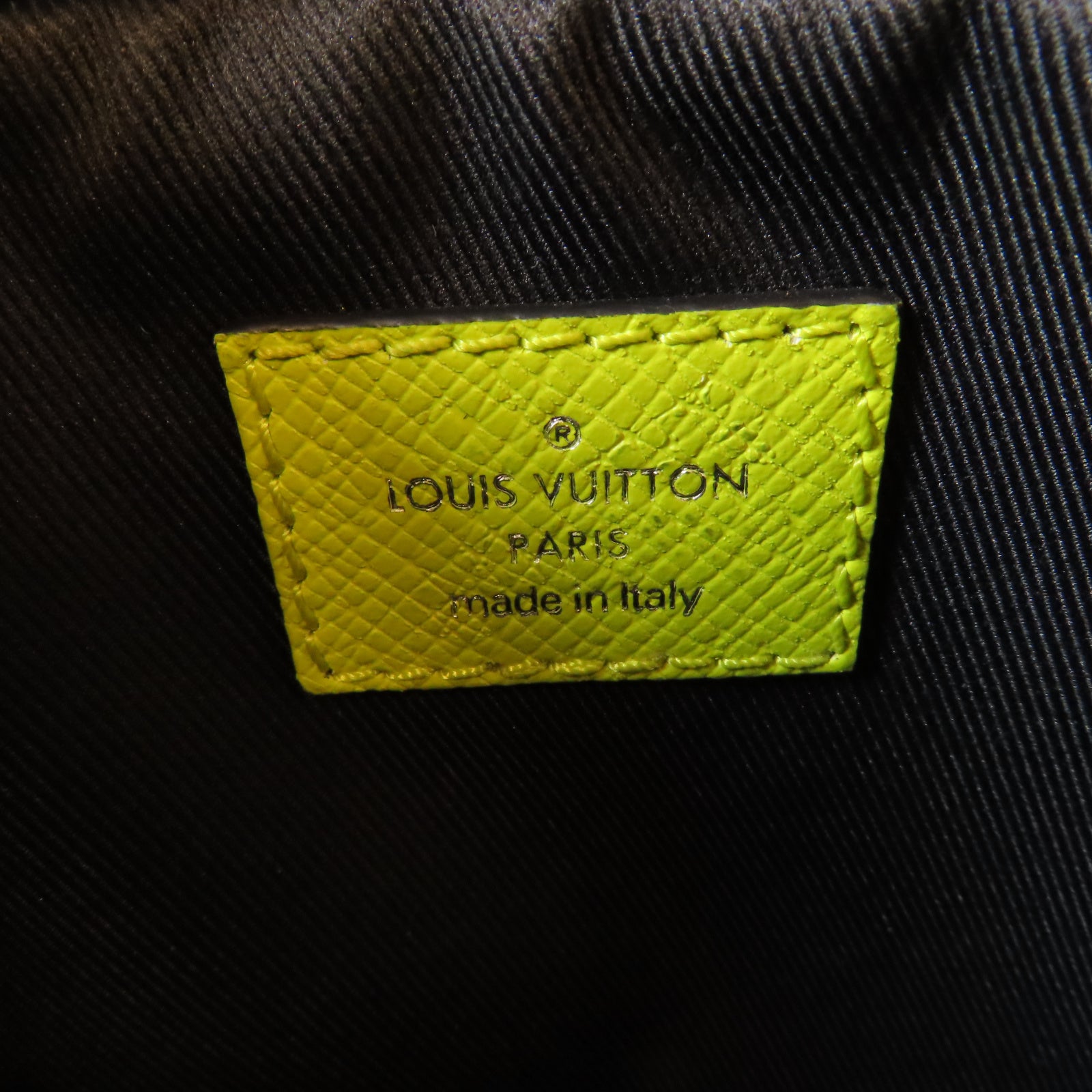 LOUIS VUITTON 【激減優惠】Monogram/Taiga Bum/Outdoor Jaune銀扣腰包黃色