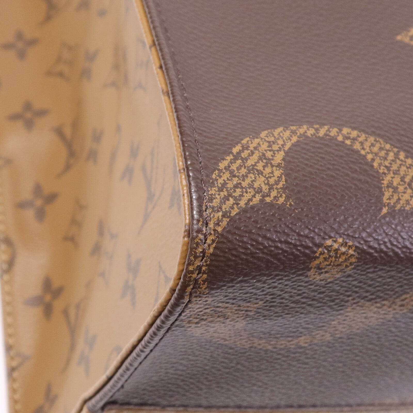 LOUIS VUITTON Monogram Giant On The Go MM金扣手挽肩背兩用袋