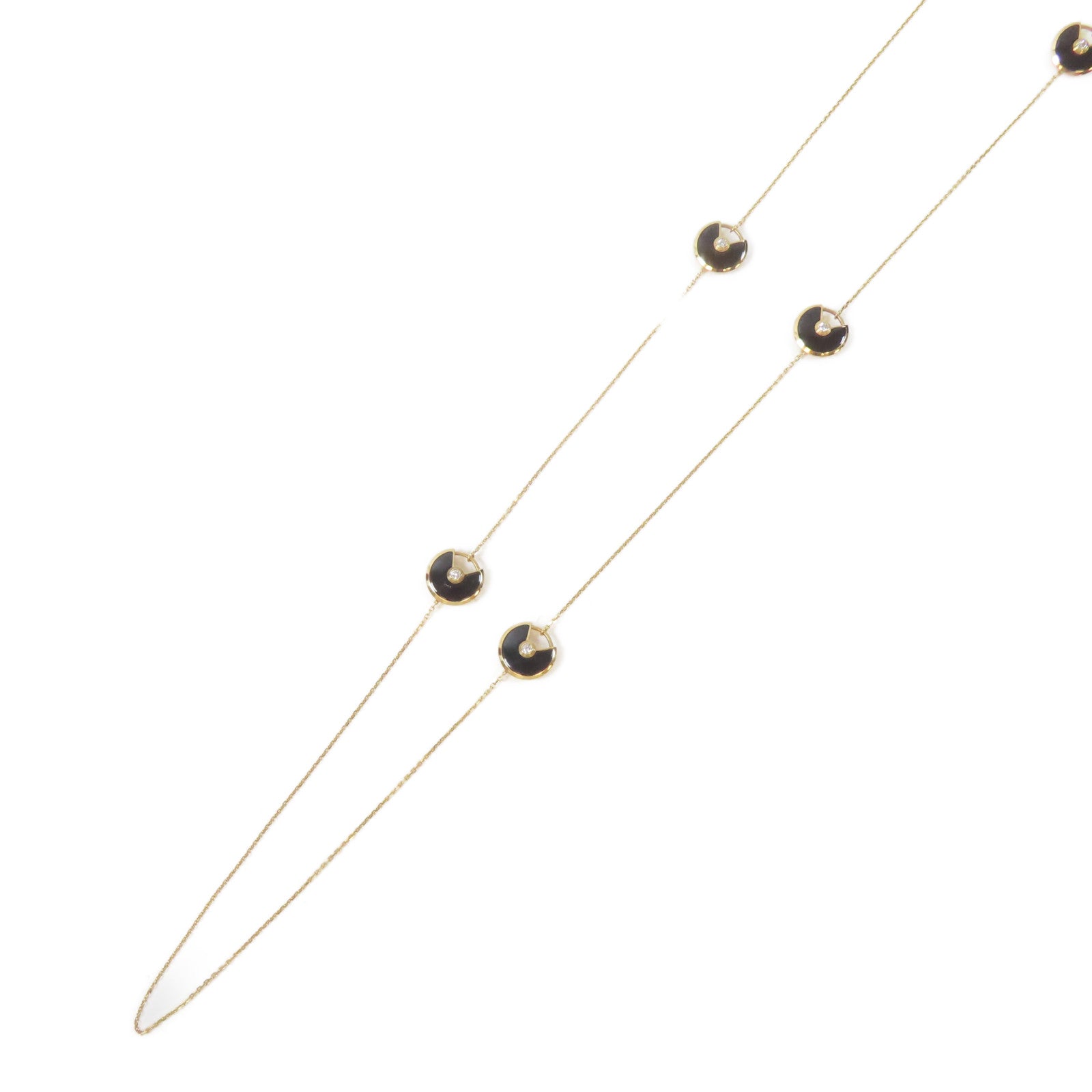 CARTIER 18K玫瑰金Amulette De Cartier項鍊#90cm