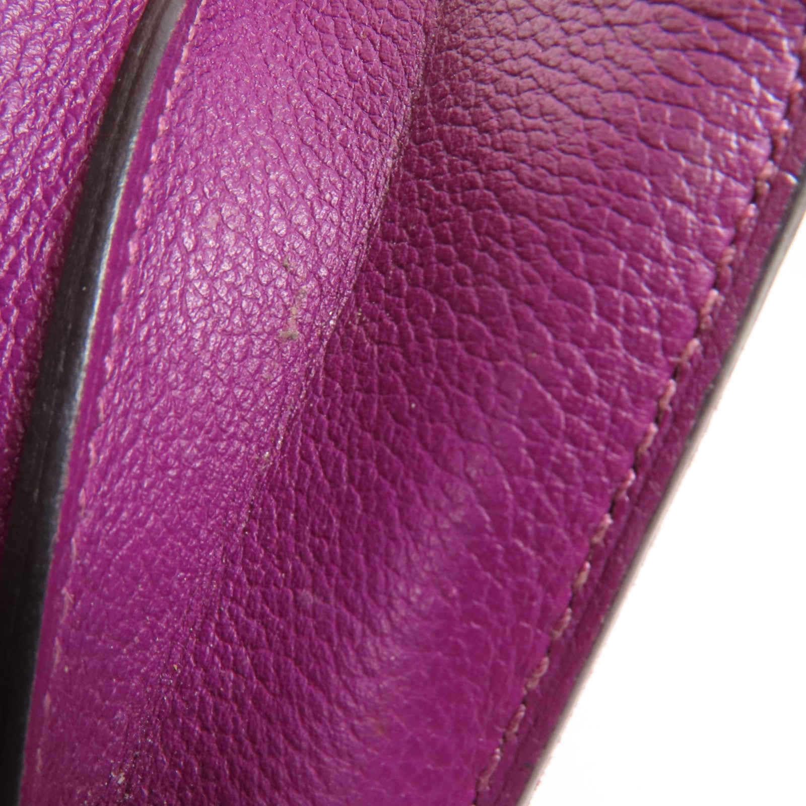 HERMES Evercolor皮革Constance Wallet金扣錢包Anemone
