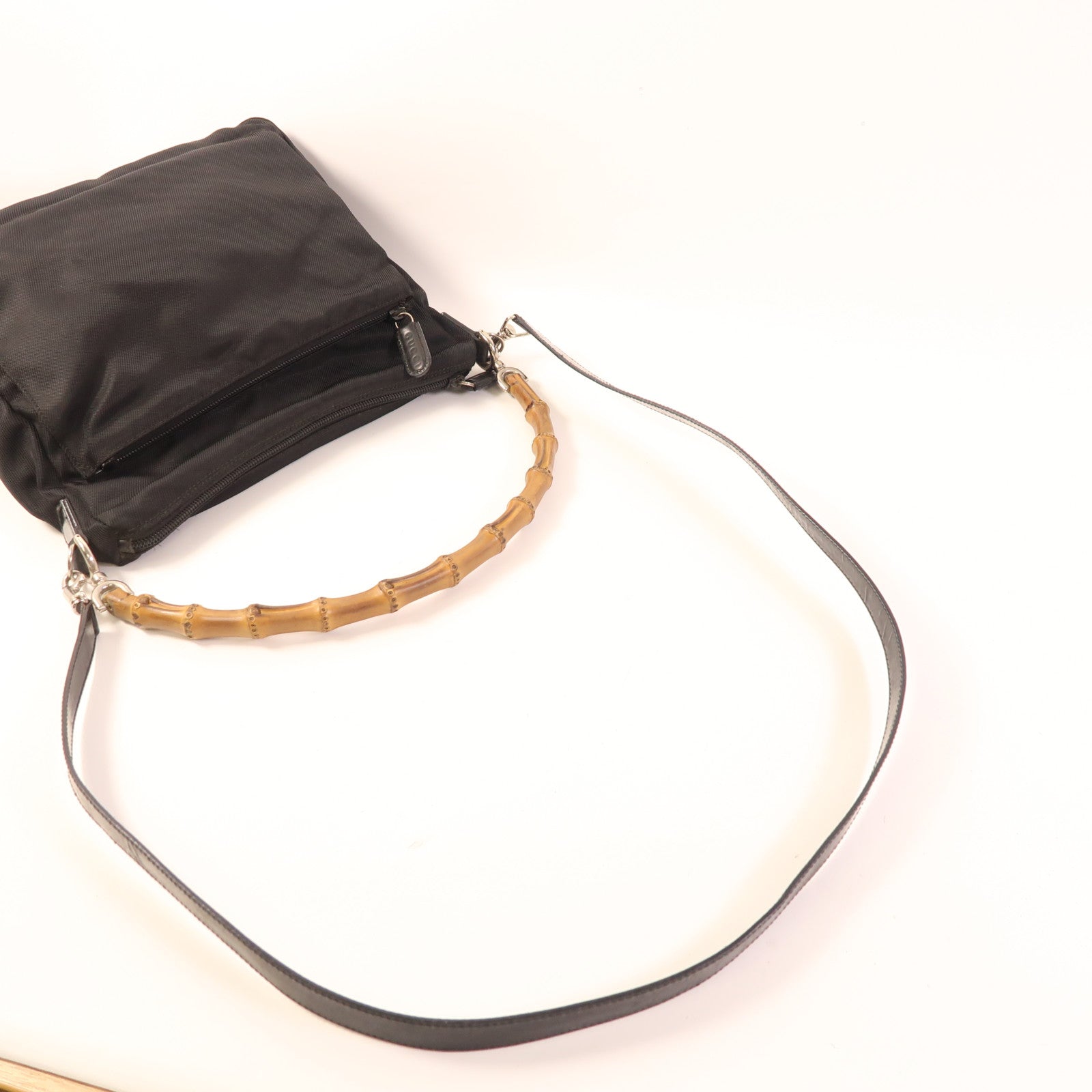 GUCCI 【激減優惠】尼龍2 Way Shoulder Bag銀扣手挽肩背兩用袋