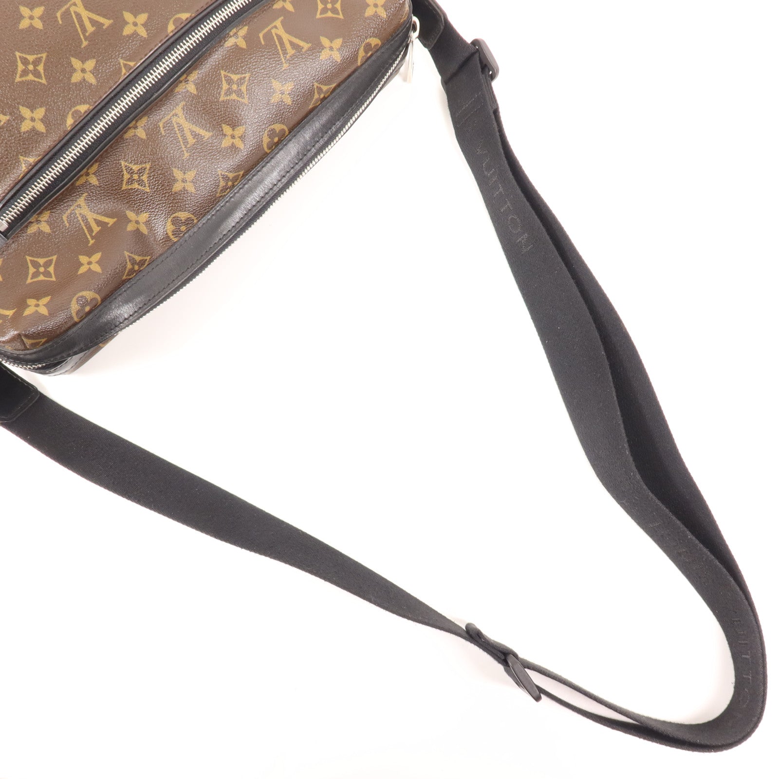 LOUIS VUITTON Monogram Macassar Torres銀扣肩背袋