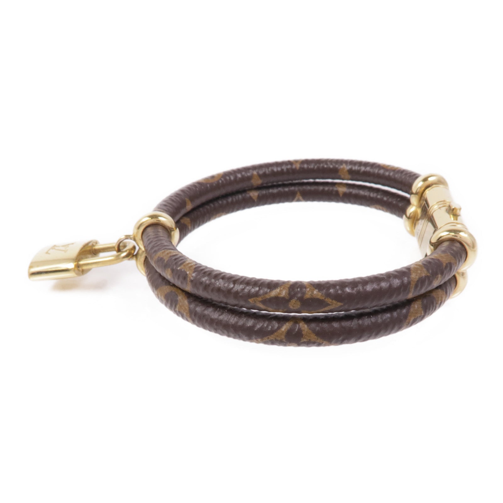 LOUIS VUITTON Monogram Keep It Twice Bracelet金扣手鐲