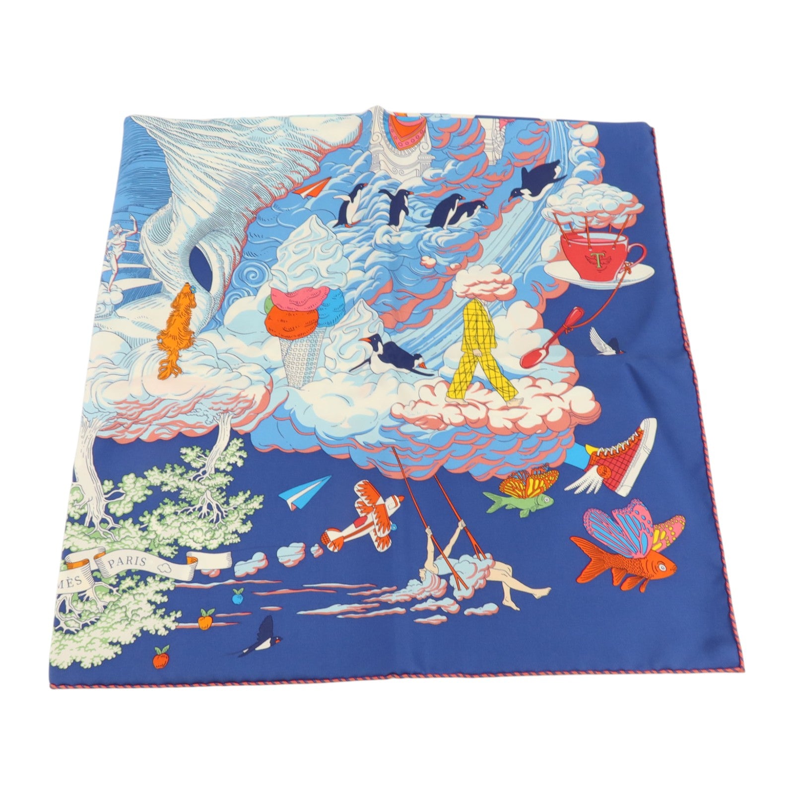 HERMES 絲質Scarf 90x90cm絲巾