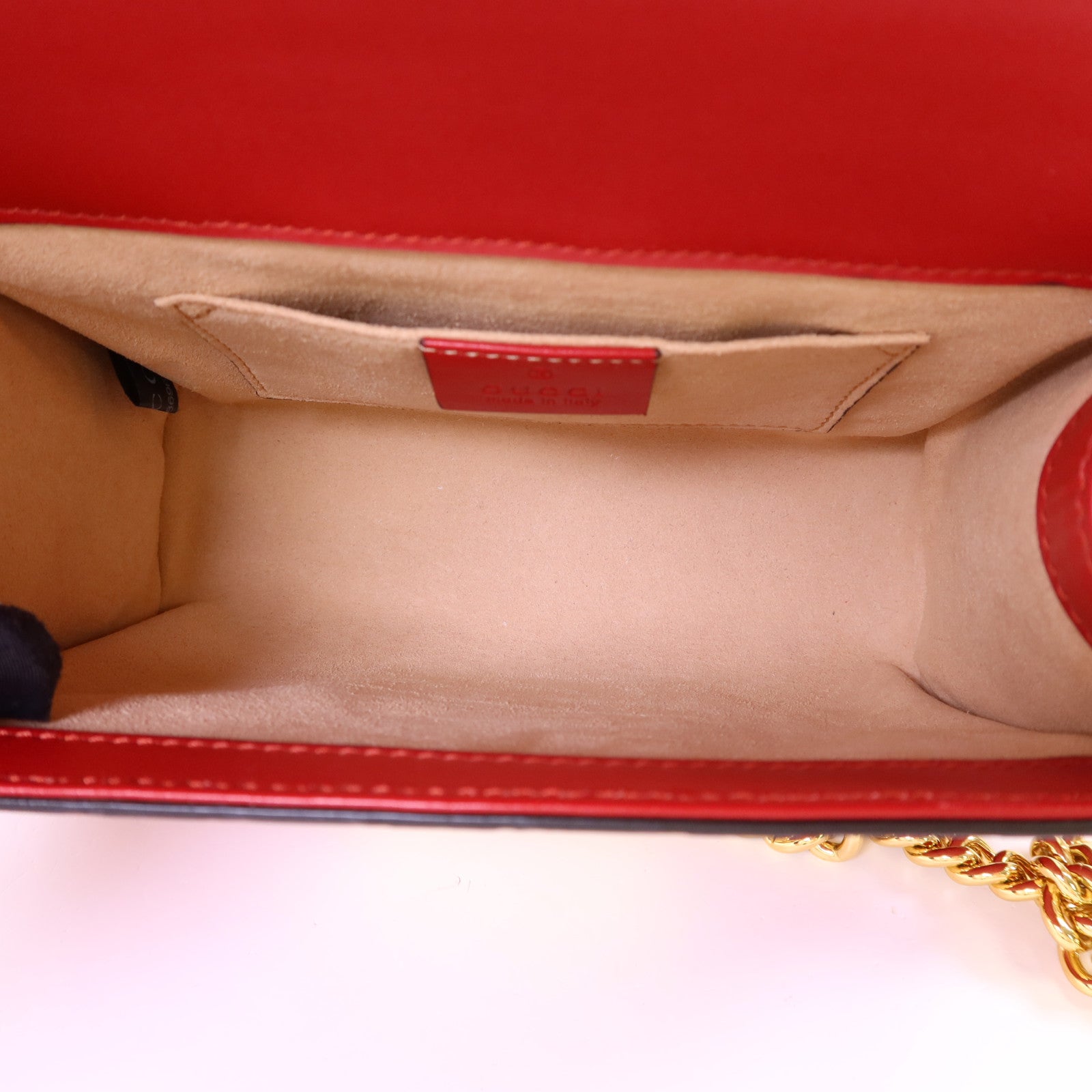 GUCCI 【激減優惠】牛皮皮革Padlock GG金扣鏈帶肩背袋