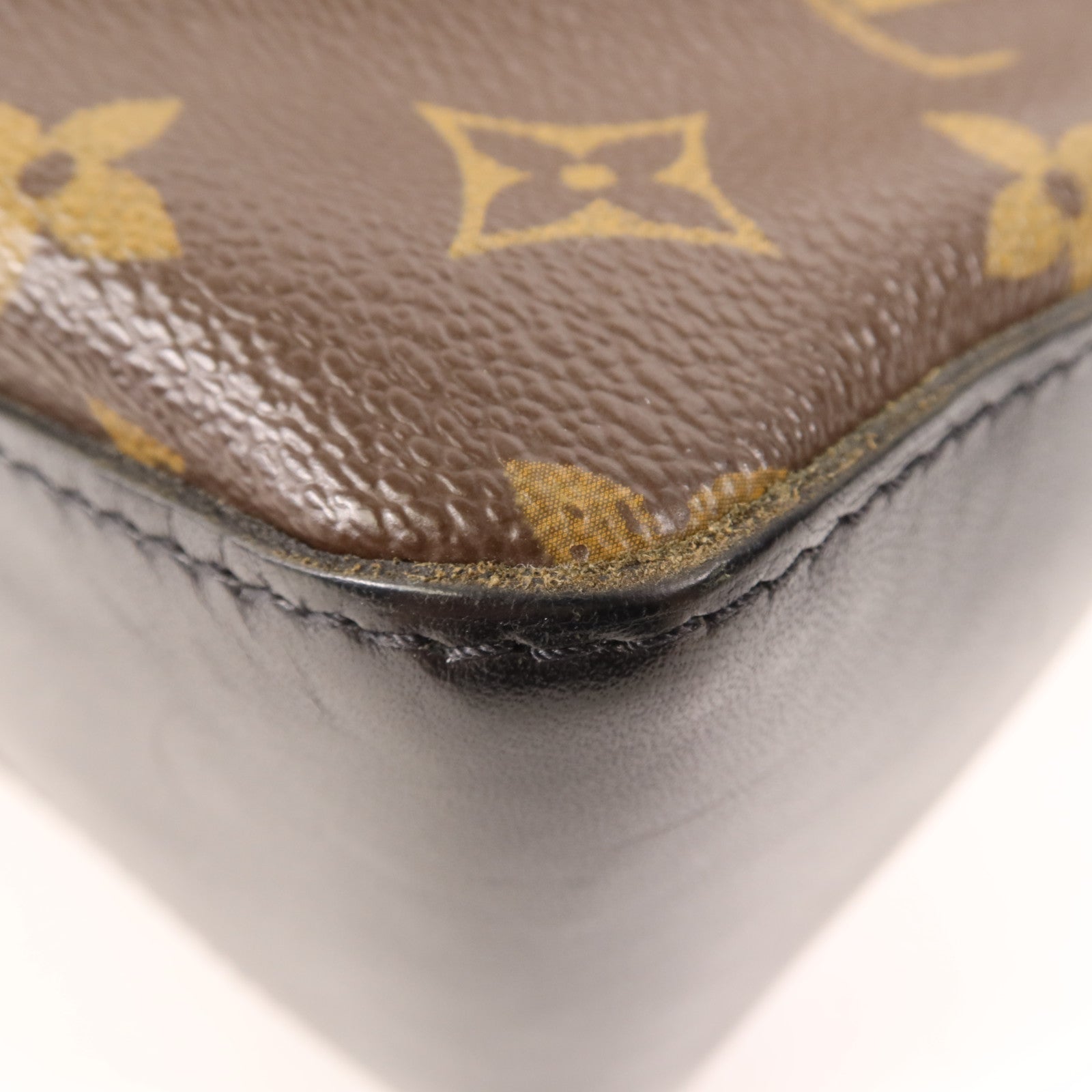 LOUIS VUITTON Monogram Macassar Torres銀扣肩背袋