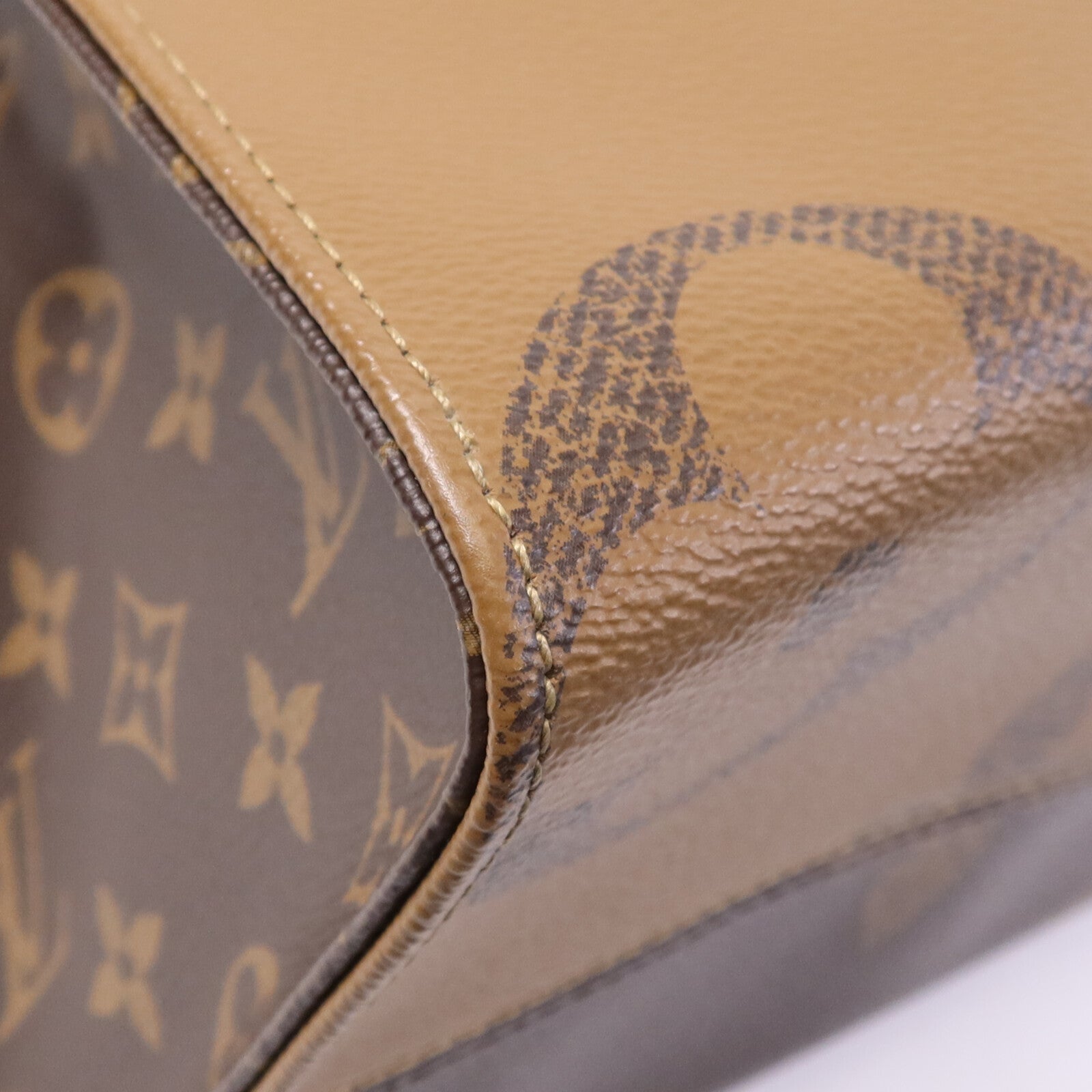 LOUIS VUITTON Monogram Giant On The Go MM金扣手挽肩背兩用袋