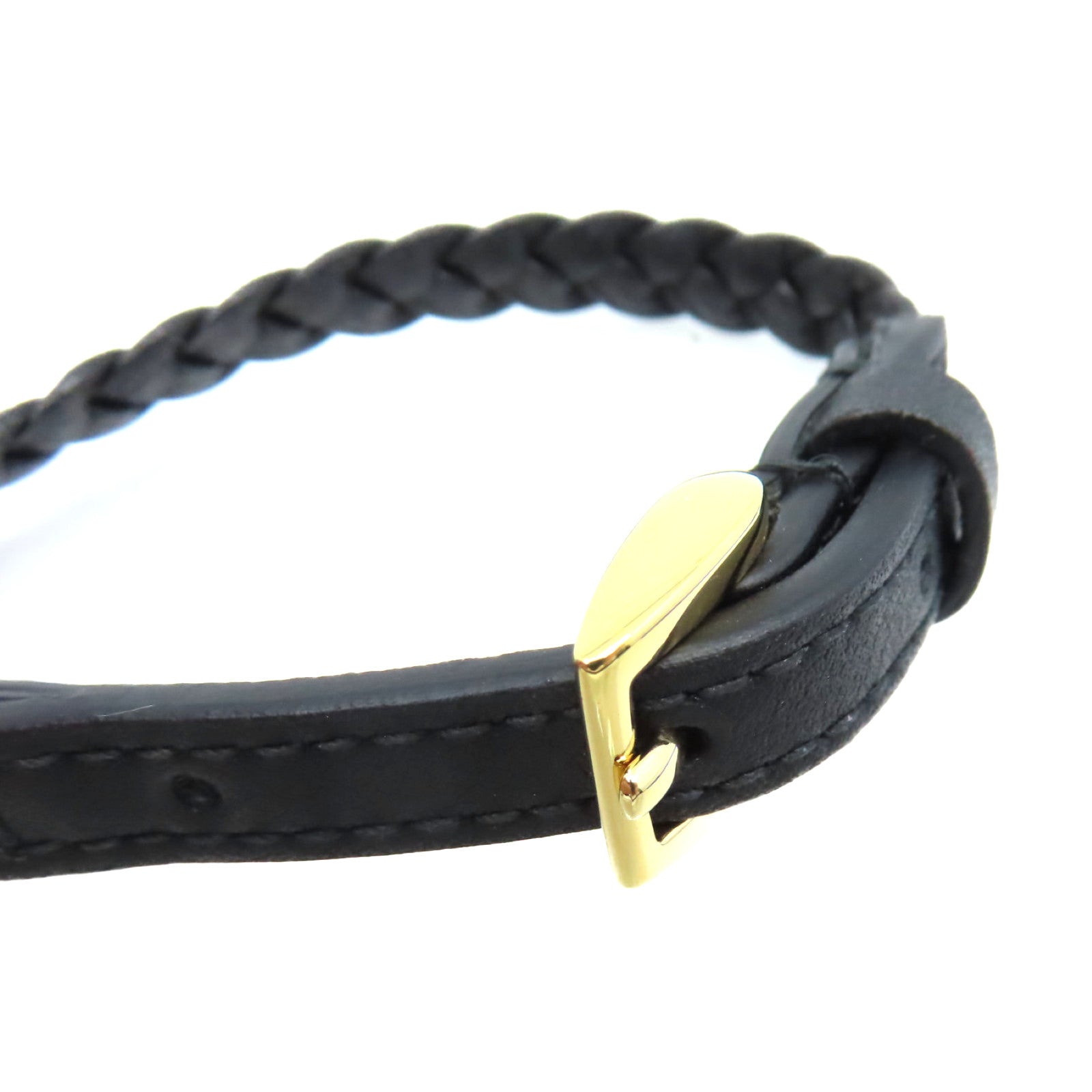 GUCCI 【激減優惠】牛皮皮革Gucci Choker項圈黑色/金色